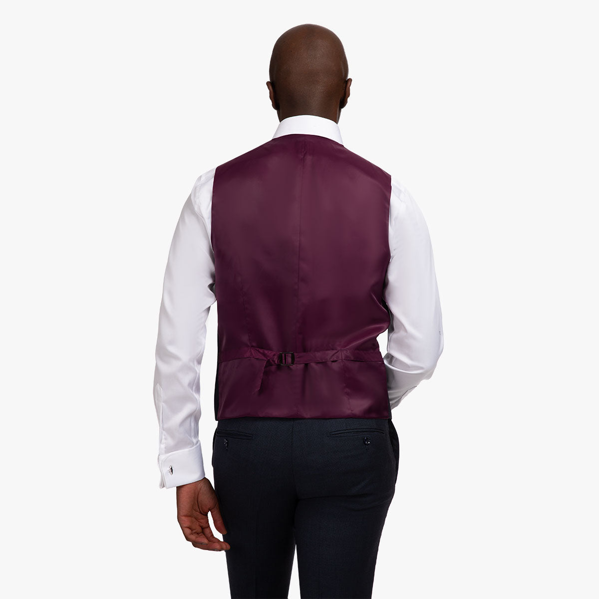 Slim Fit Baukastenweste mit Birdseye-Struktur in blau blau/gemustert Bild 6