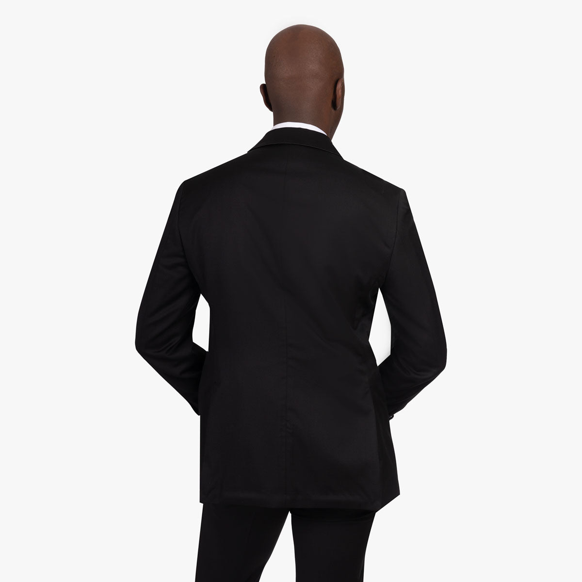 Smoking Sakko Asti aus reiner Schurwolle in schwarz schwarz Bild 3