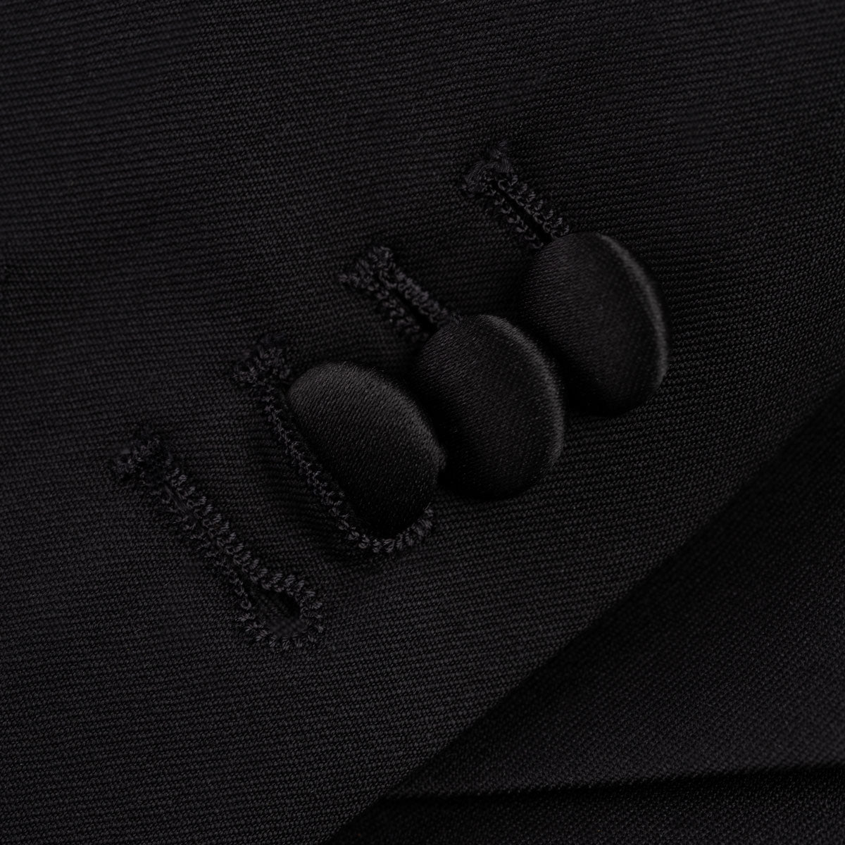 Smoking Sakko Asti aus reiner Schurwolle in schwarz schwarz Bild 7