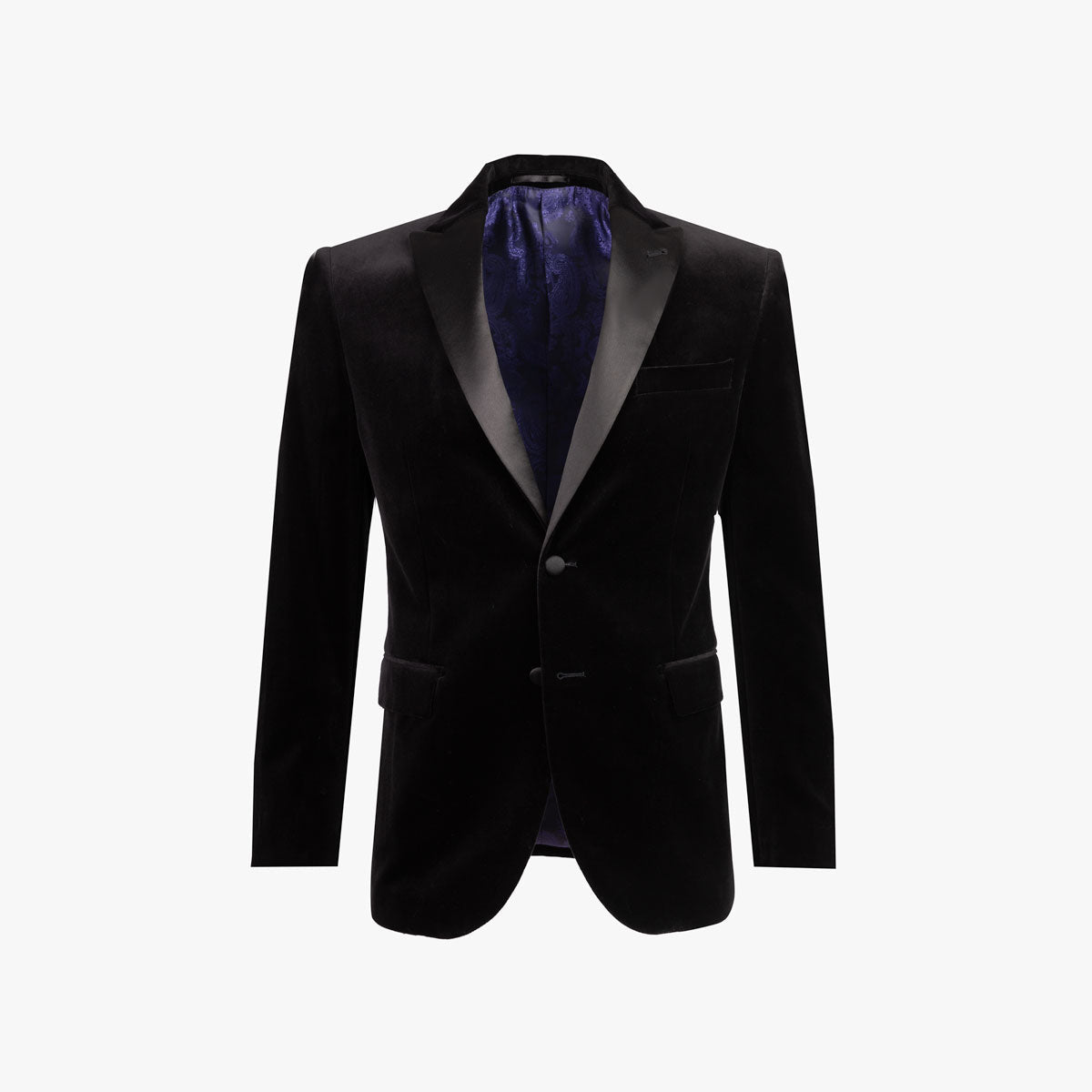 Smoking Sakko Fano aus Samt in schwarz schwarz Bild 3