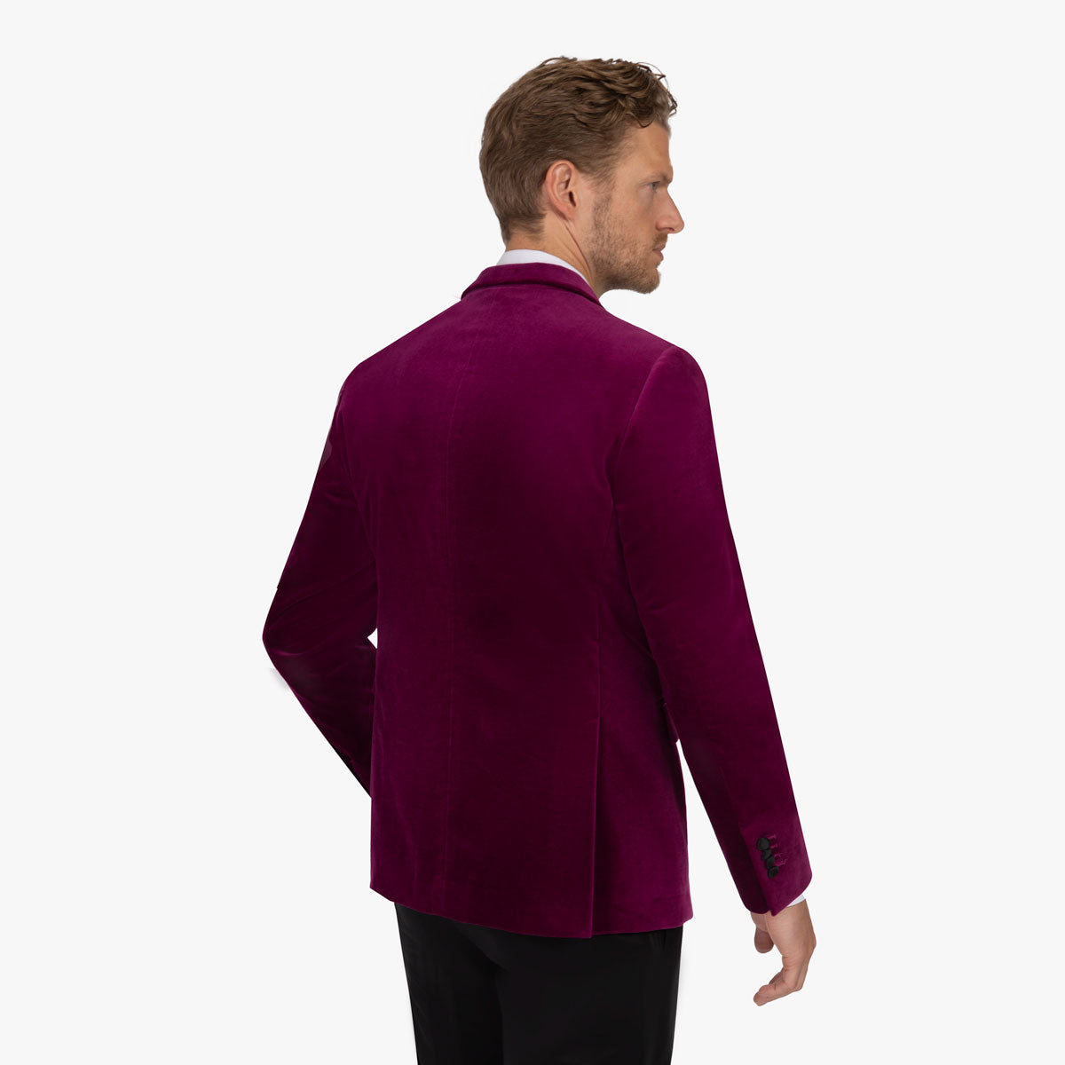 Smoking Sakko Fano aus Samt in magenta magenta Bild 3