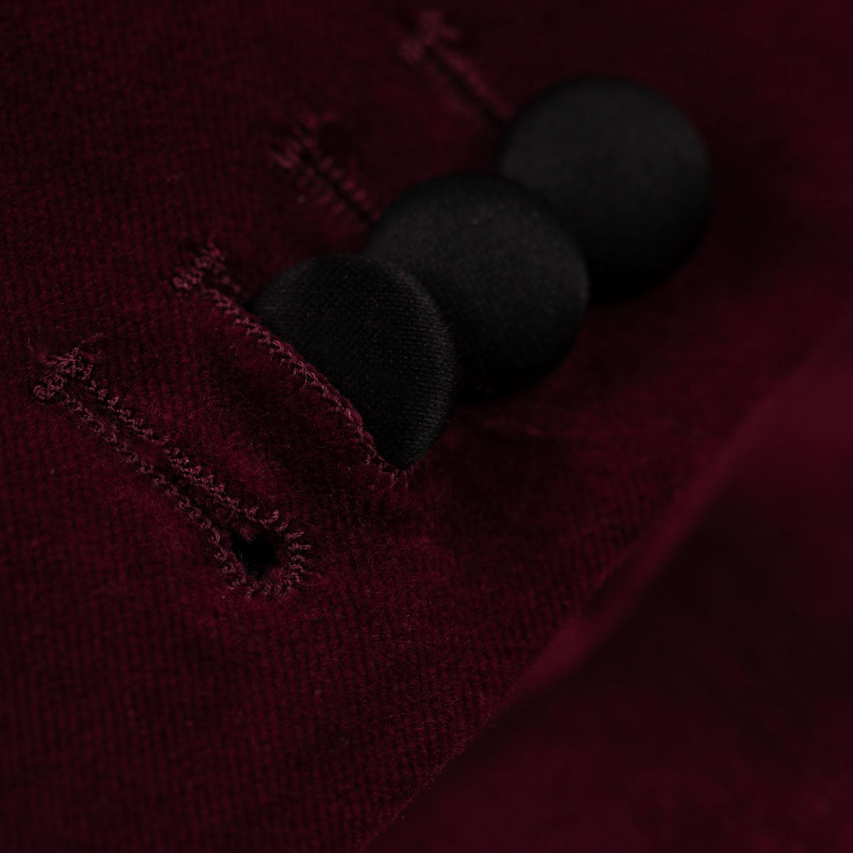 Smoking Sakko Fano aus Samt in burgunderrot dkl. rot Bild 4