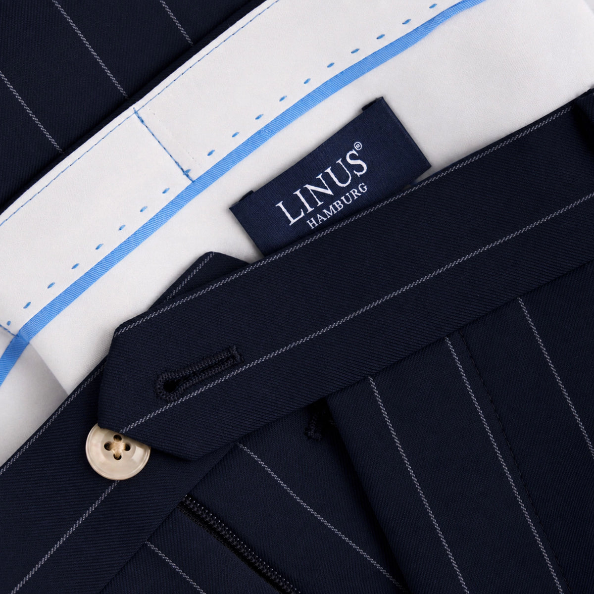 Anzug Cavo in Blau mit Nadelstreifen Blau gestreift Bild 9