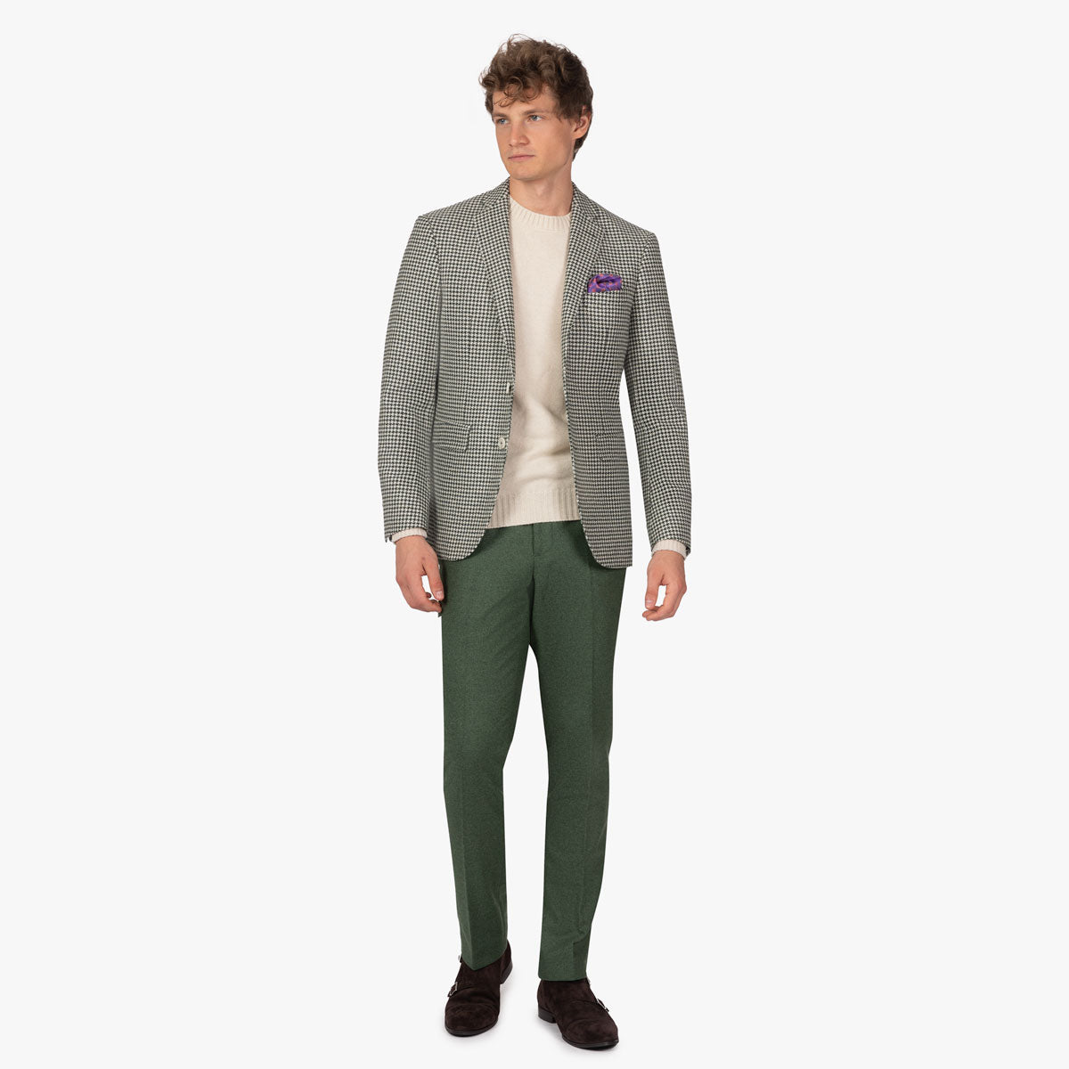 Sakko Genf mit Hahnentritt in Grün grün Bild 2