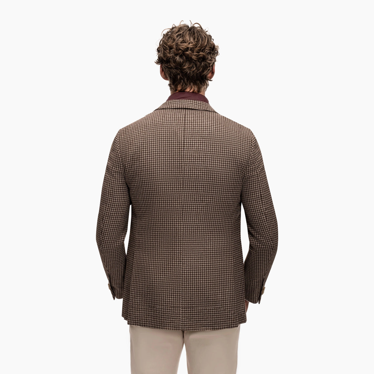 Sakko Genf mit Hahnentrittmuster in Beige Beige gemustert Bild 2