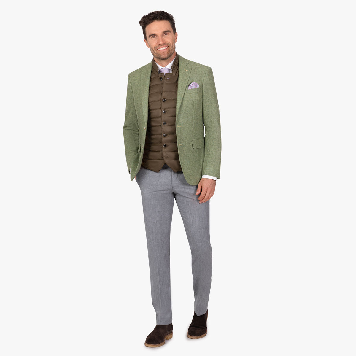 Sakko Pesaro aus Schurwolle und Kaschmir in Grün grün Bild 8