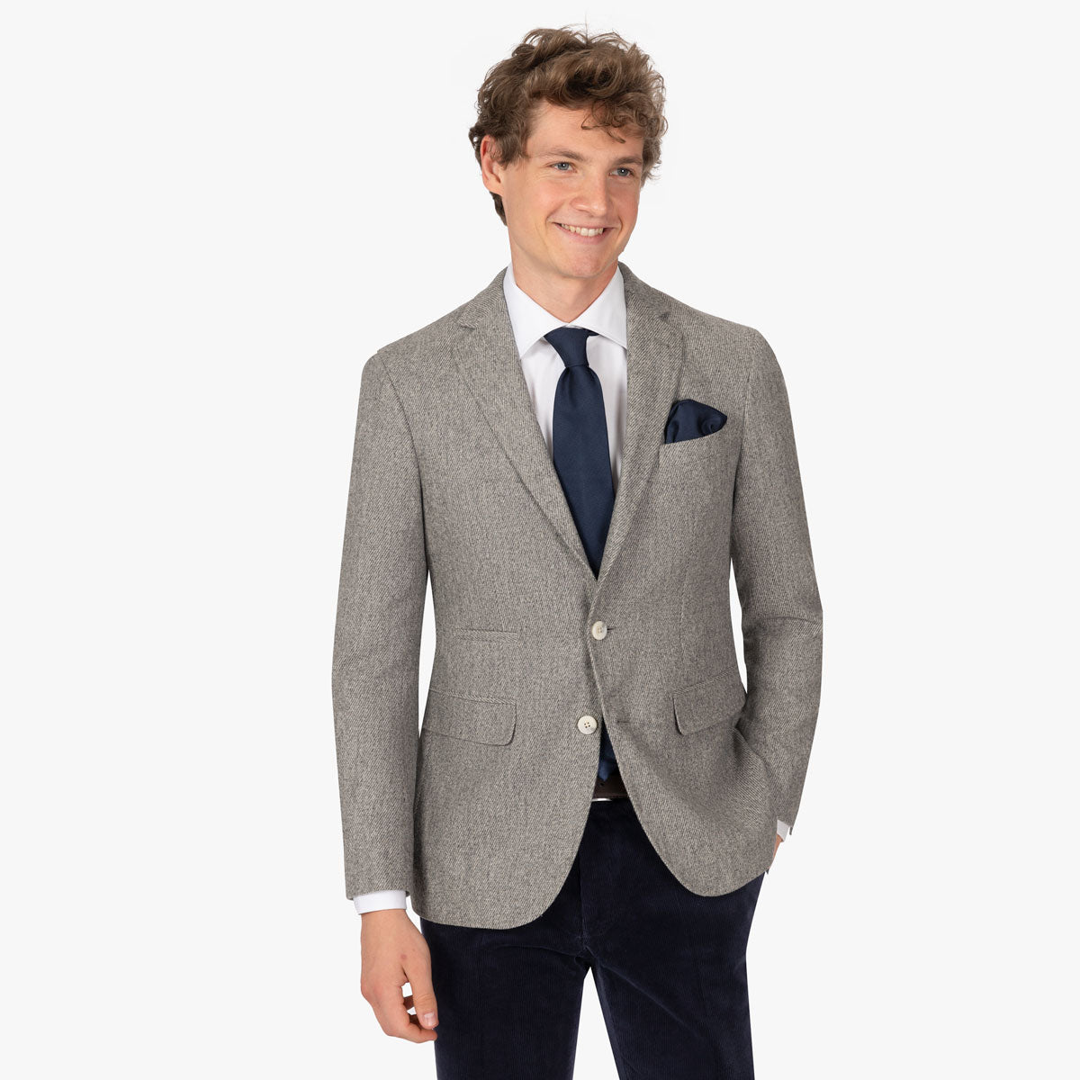 Sakko Pesaro aus Schurwolle und Kaschmir in Grau grau/gemustert Bild 1