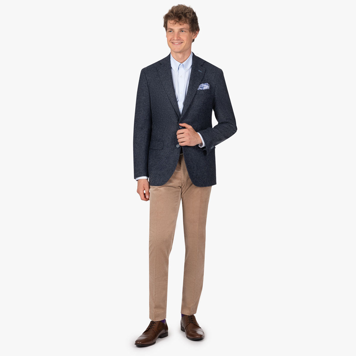 Sakko Prato aus Schurwolle aus Dunkelblau dkl. blau Bild 2