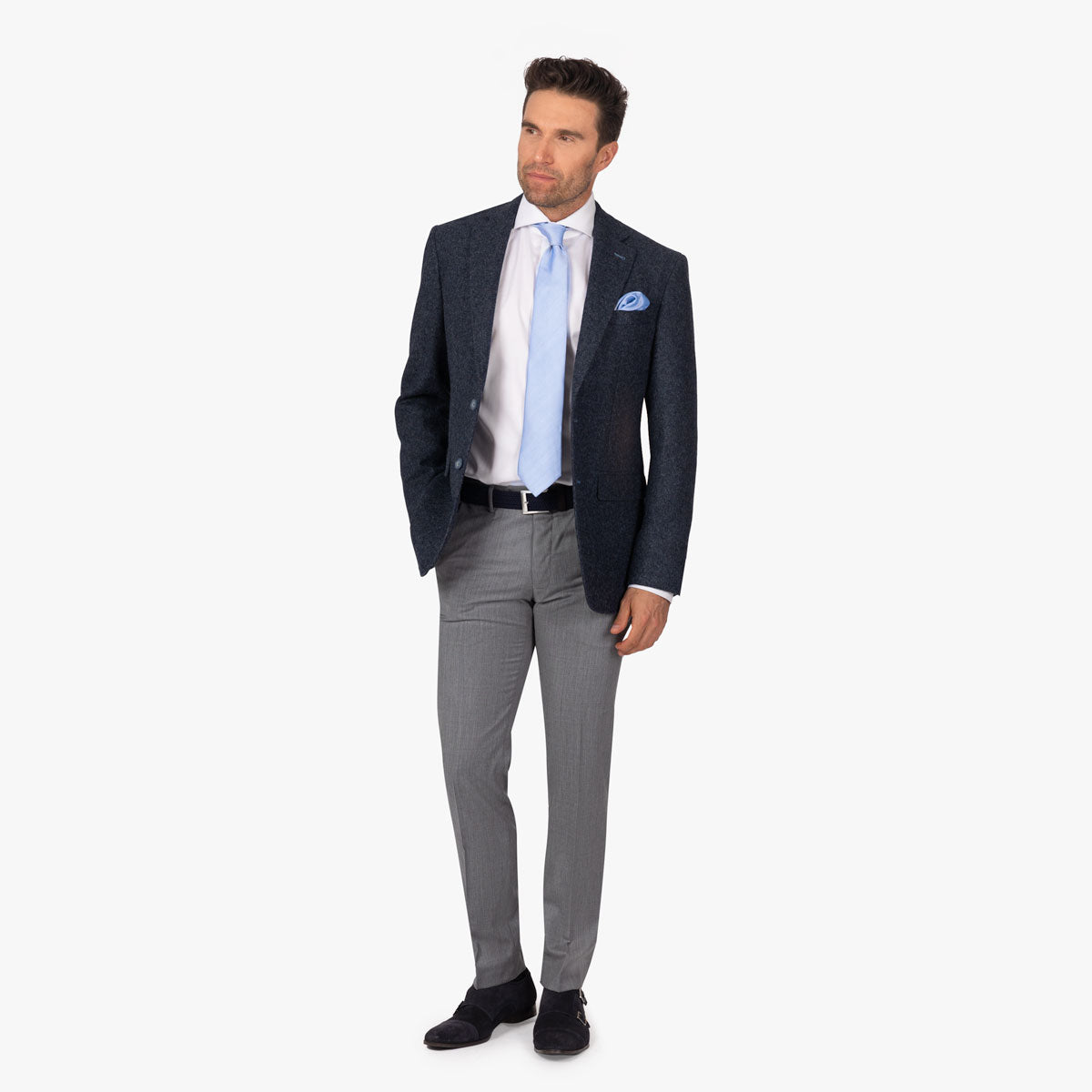 Sakko Prato aus Schurwolle aus Dunkelblau dkl. blau Bild 8