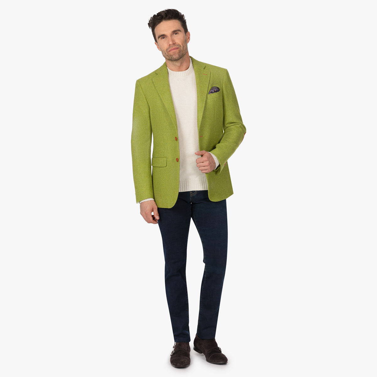 Sakko Prato aus Schurwolle in Grün grün Bild 8