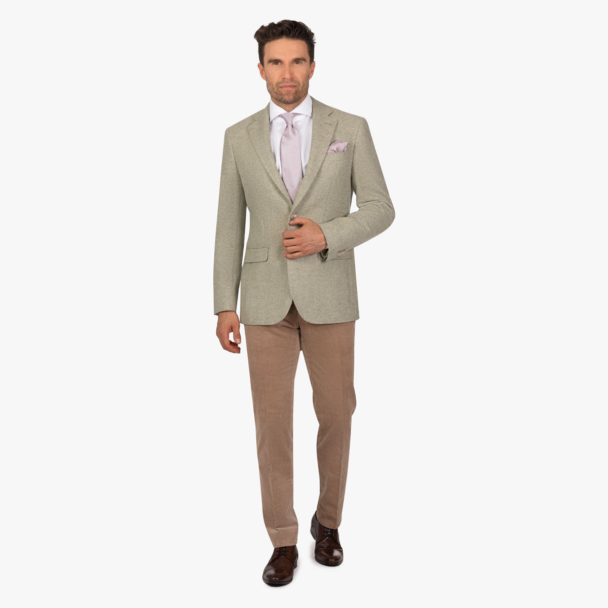 Sakko Prato aus Schurwolle in Hellgrün grün Bild 8