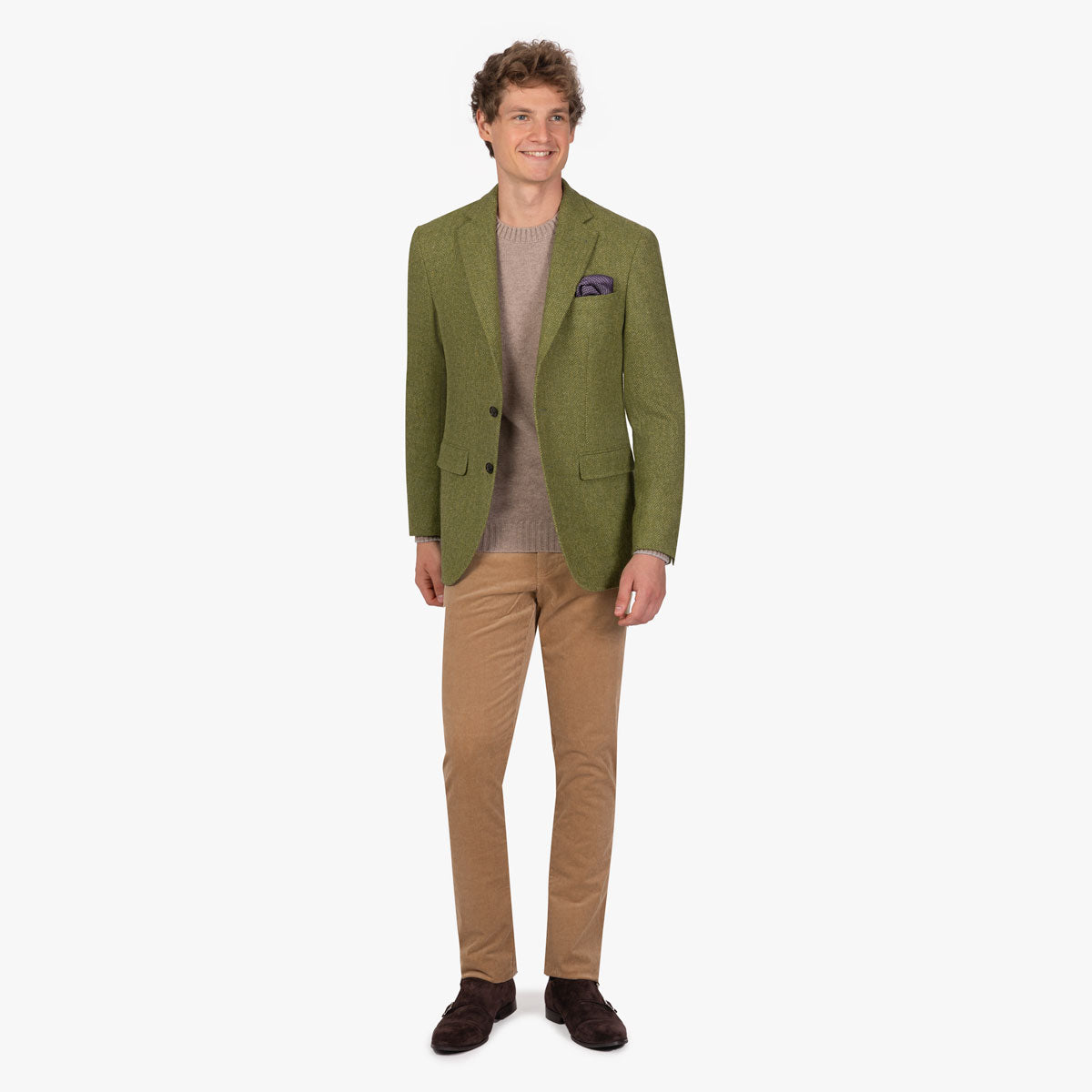 Sakko Prato aus Schurwolle in Grün grün Bild 8