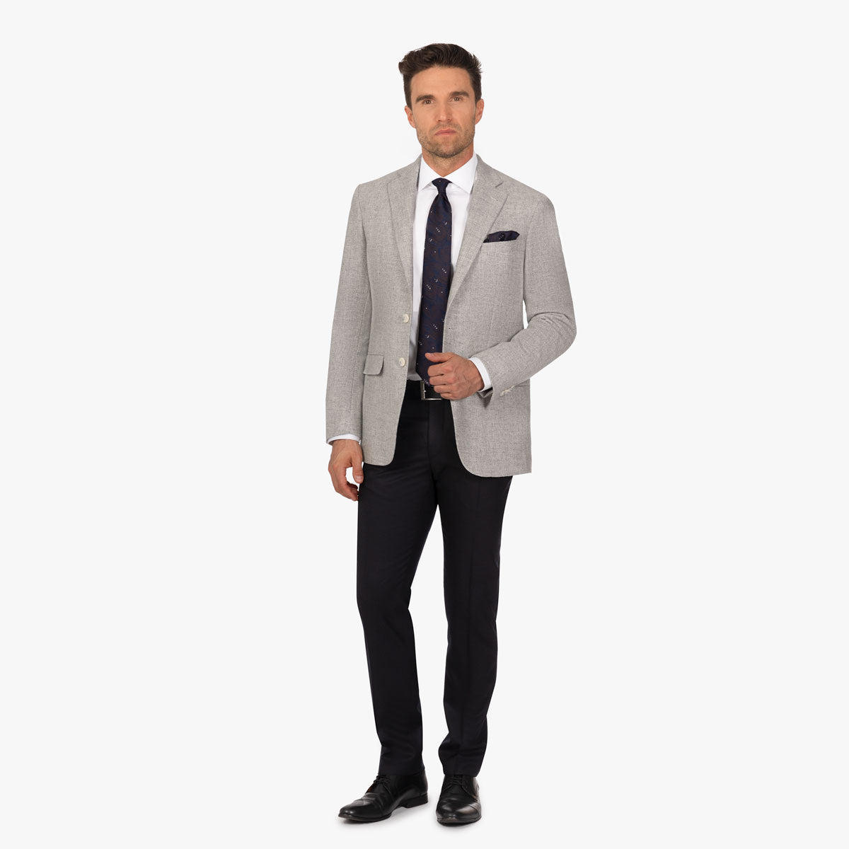 Sakko Prato aus Schurwolle und Kaschmir in Hellgrau hellgrau Bild 3