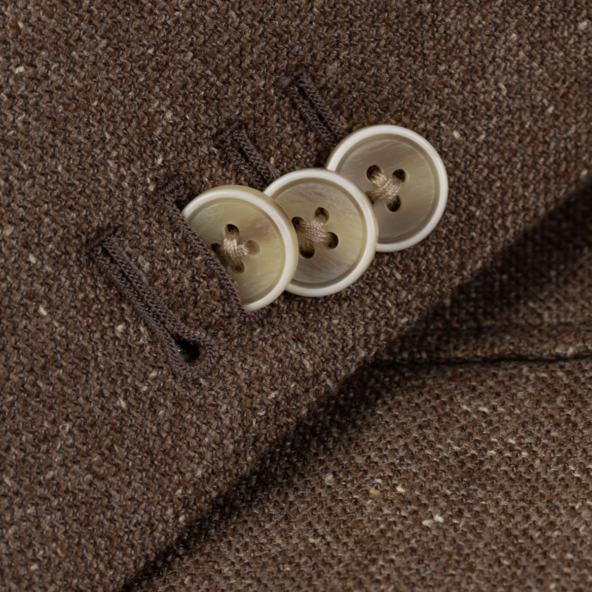 Sakko Prato aus Seide-Woll-Mix in Braun braun Bild 3