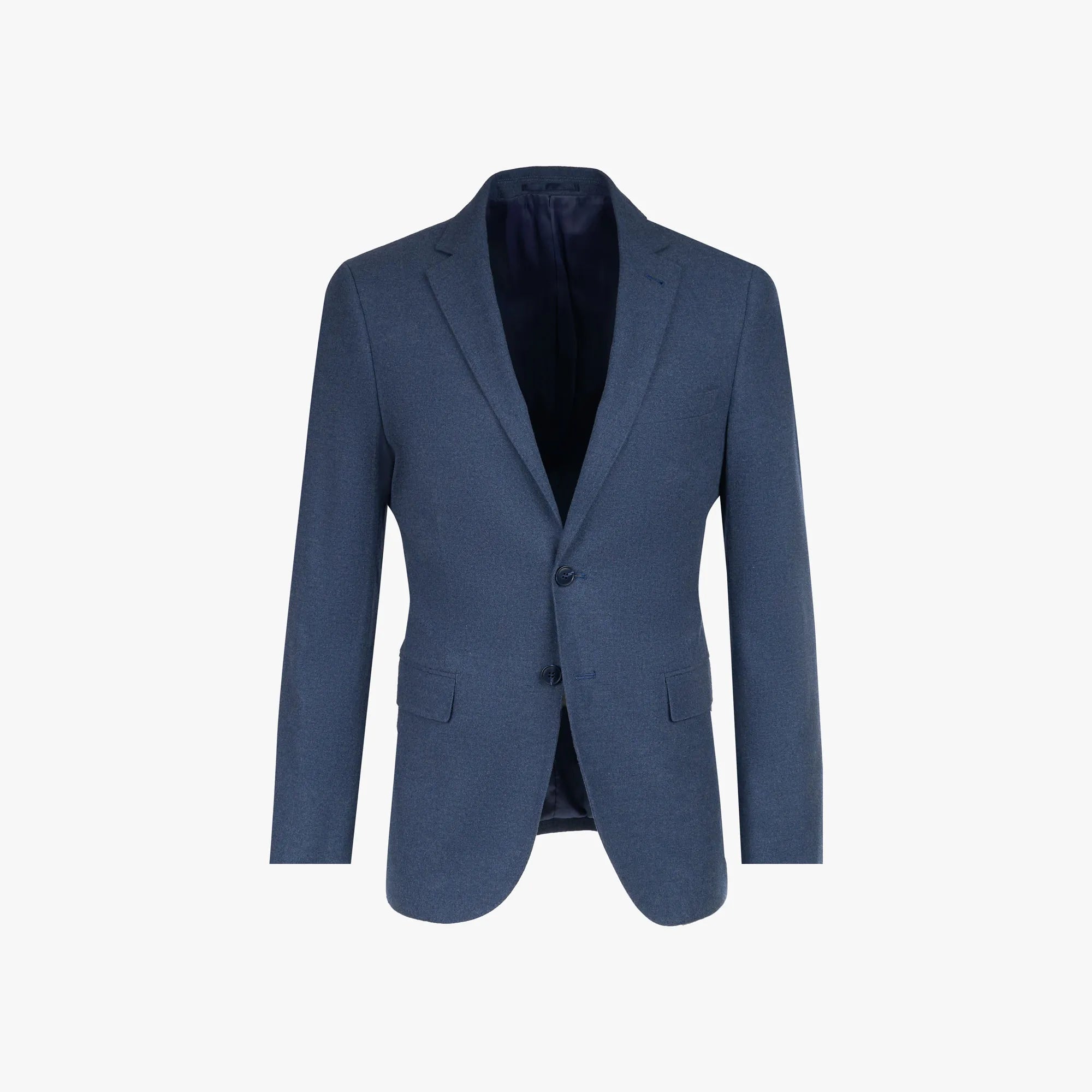 Anzug Genf in Blau aus Wolle und Elasthan blau Bild 6