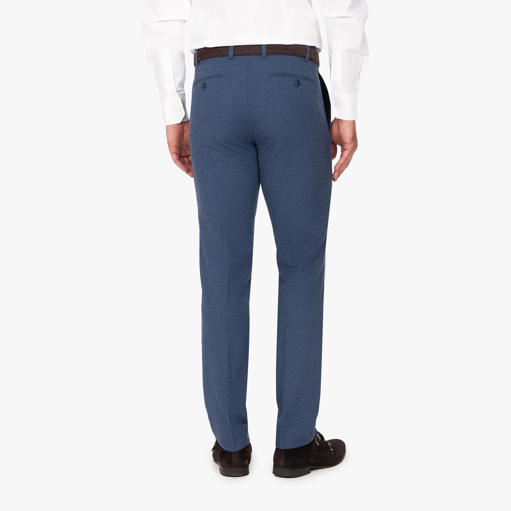 Anzug Genf in Blau aus Wolle und Elasthan blau Bild 8