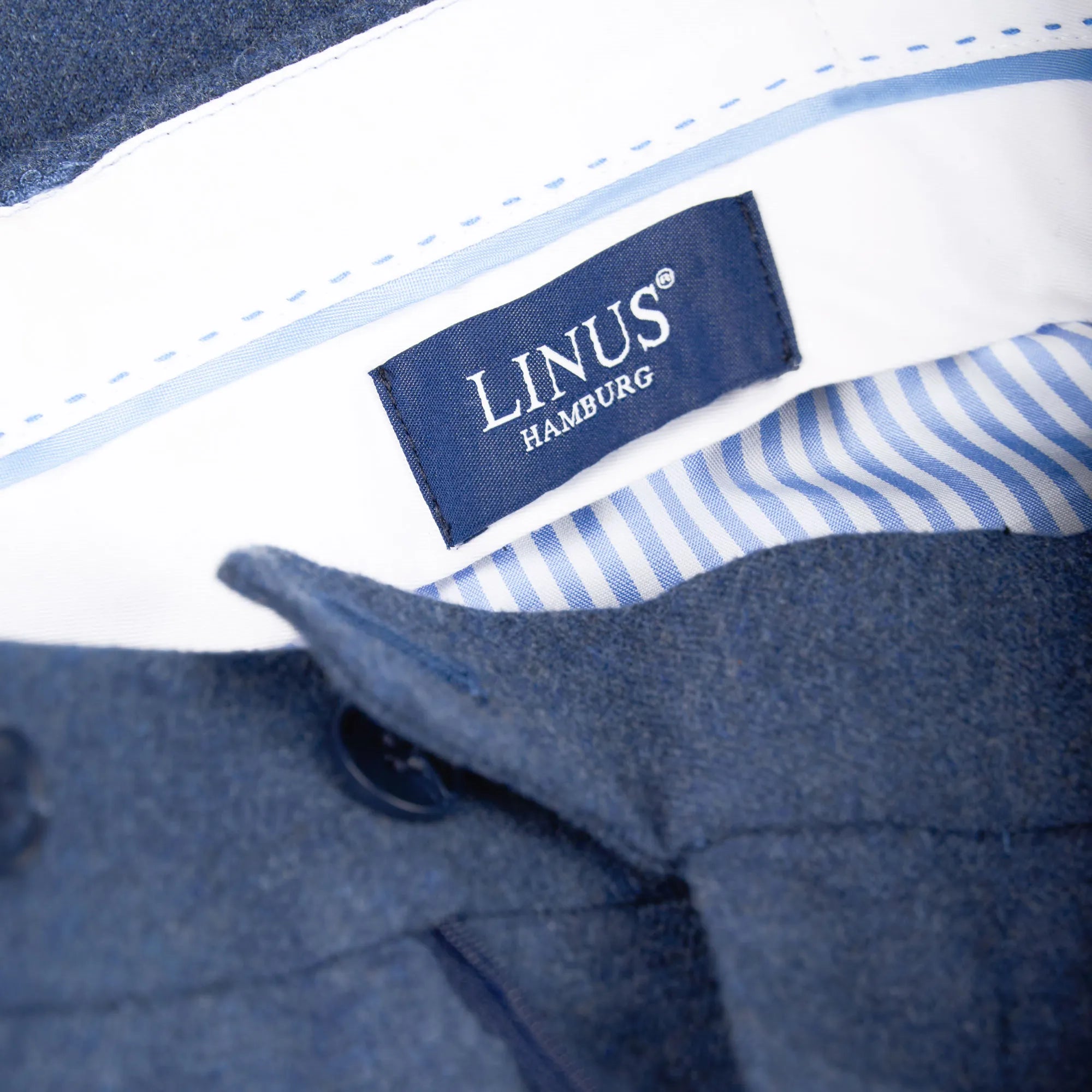 Anzug Genf in Blau aus Wolle und Elasthan blau Bild 9