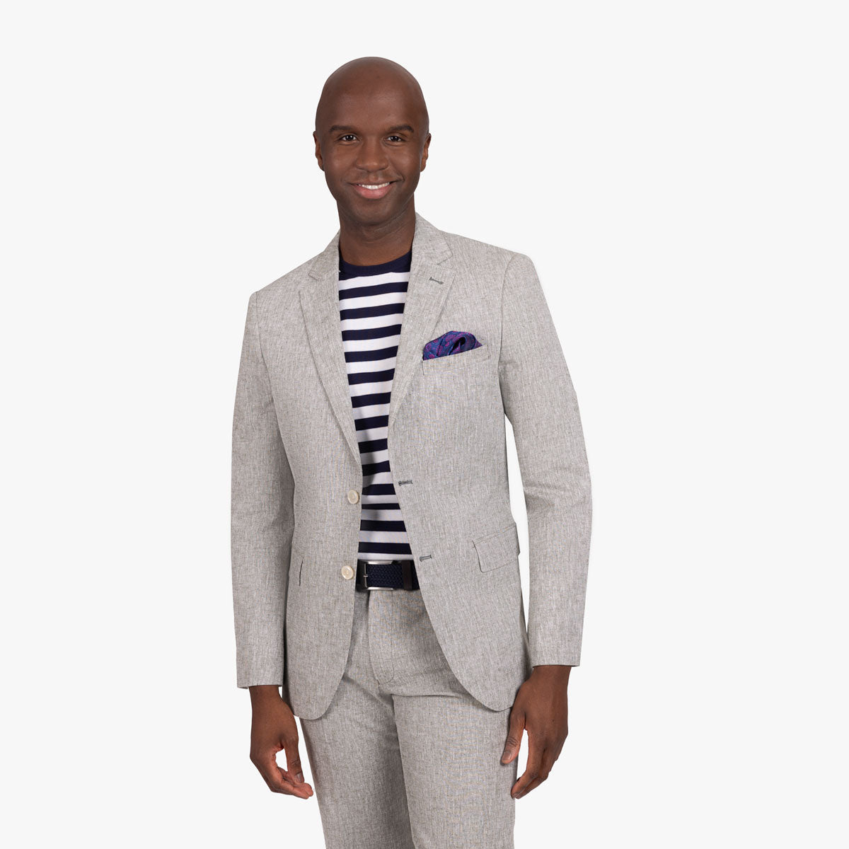 Anzug Genf aus Leinen/Baumwolle in grün grün Bild 2