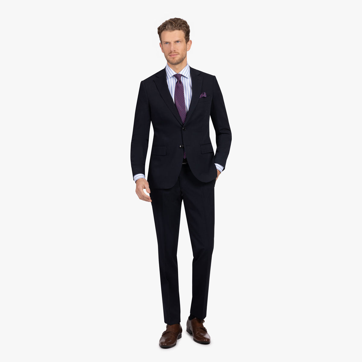 Anzug Prato in dunkelblau blau Bild 1
