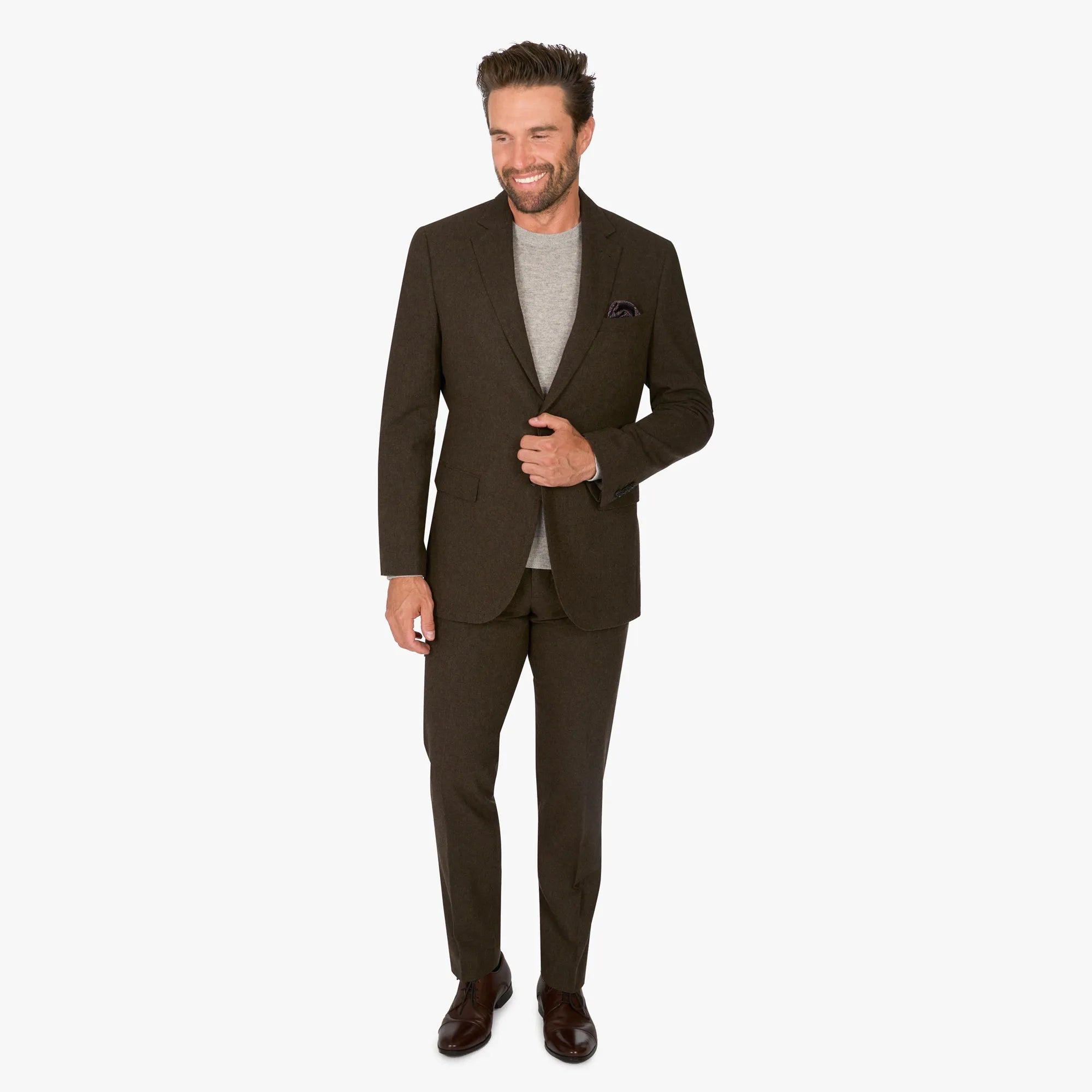 Anzug Prato in Grün aus Wolle und Polyester grün Bild 11