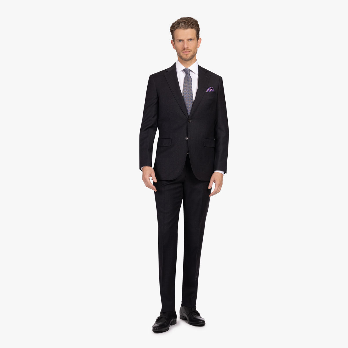 Anzug Prato mit R-Bund in anthrazit antra Bild 1