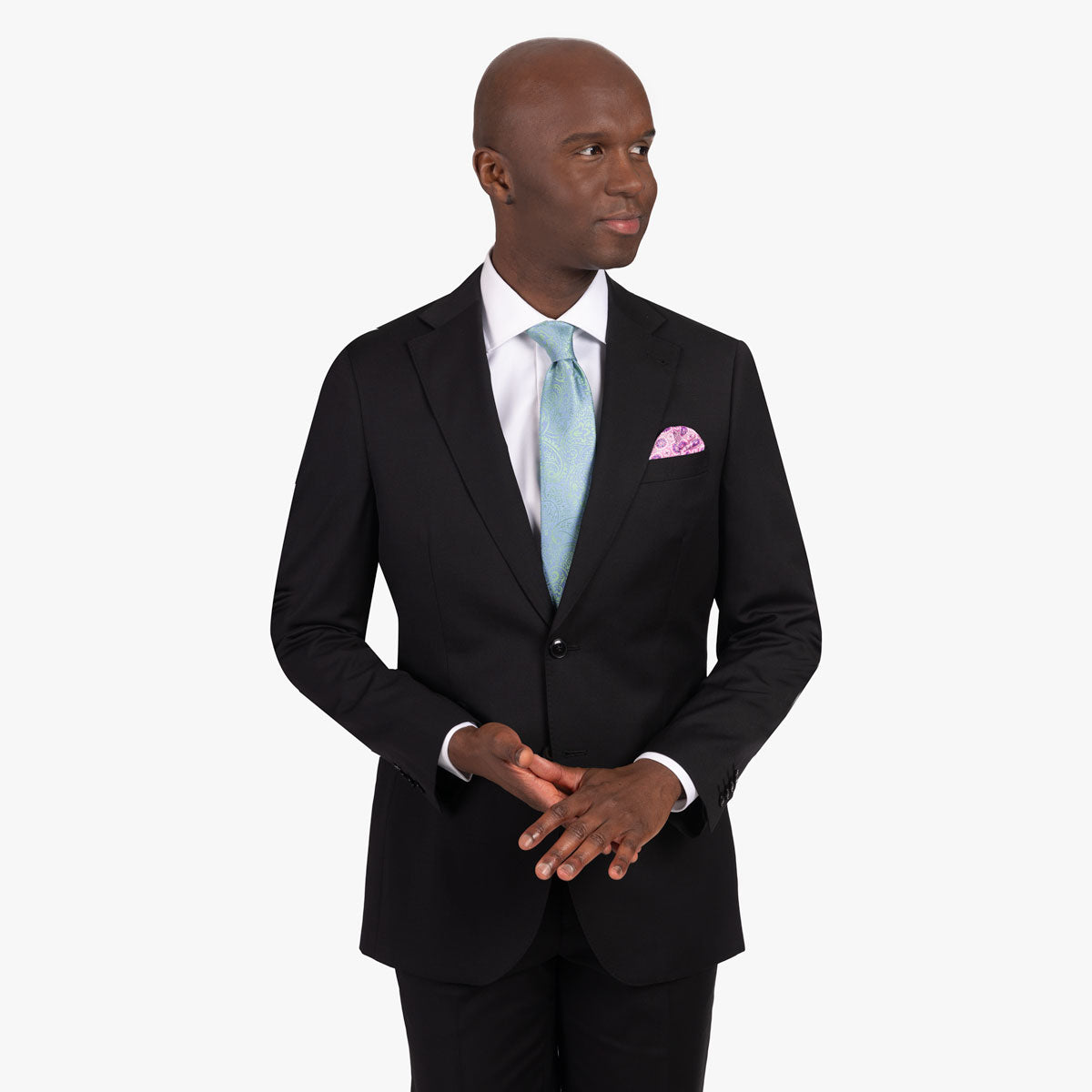 Anzug Prato mit R-Bund in schwarz schwarz Bild 2