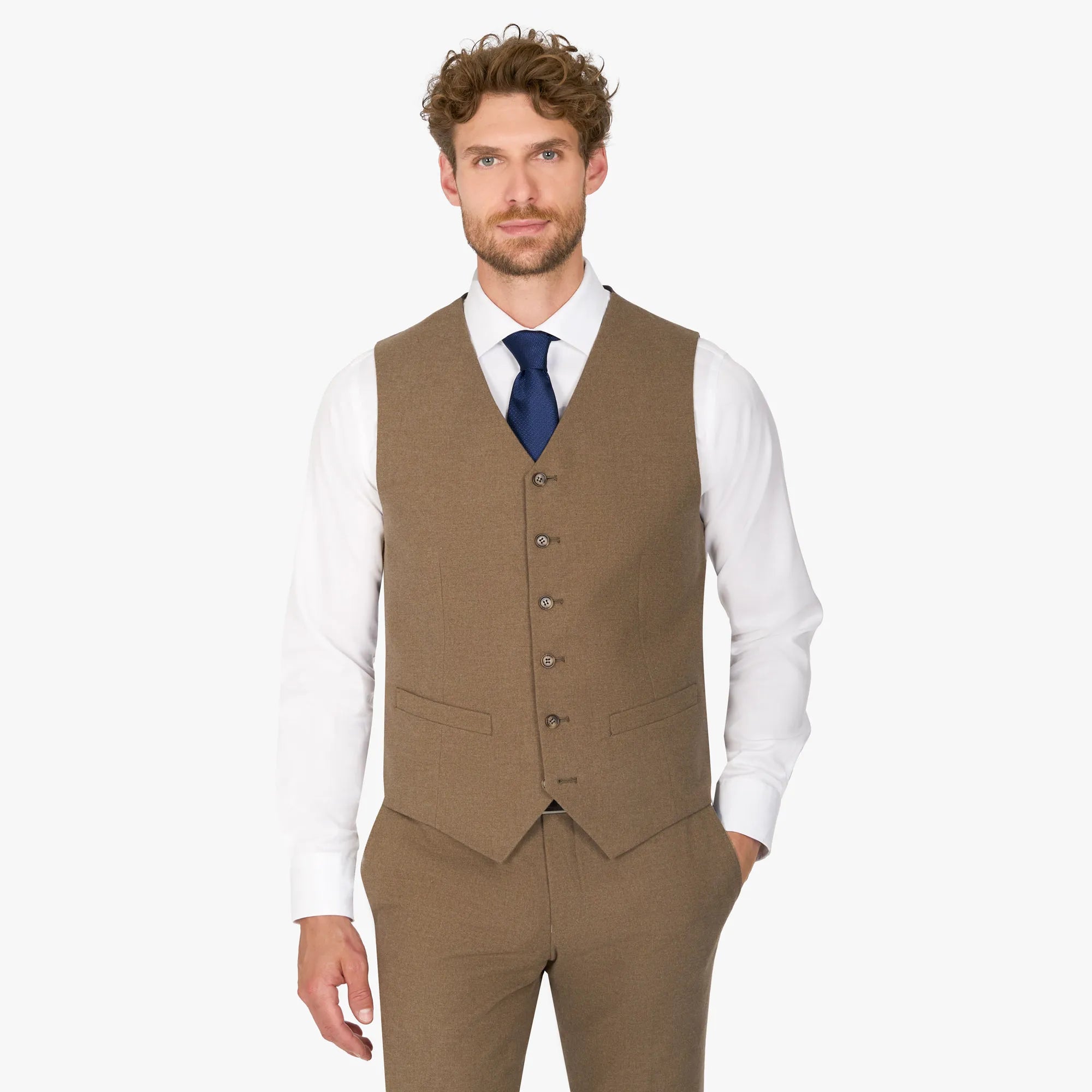 Anzugweste in Beige beige Bild 1