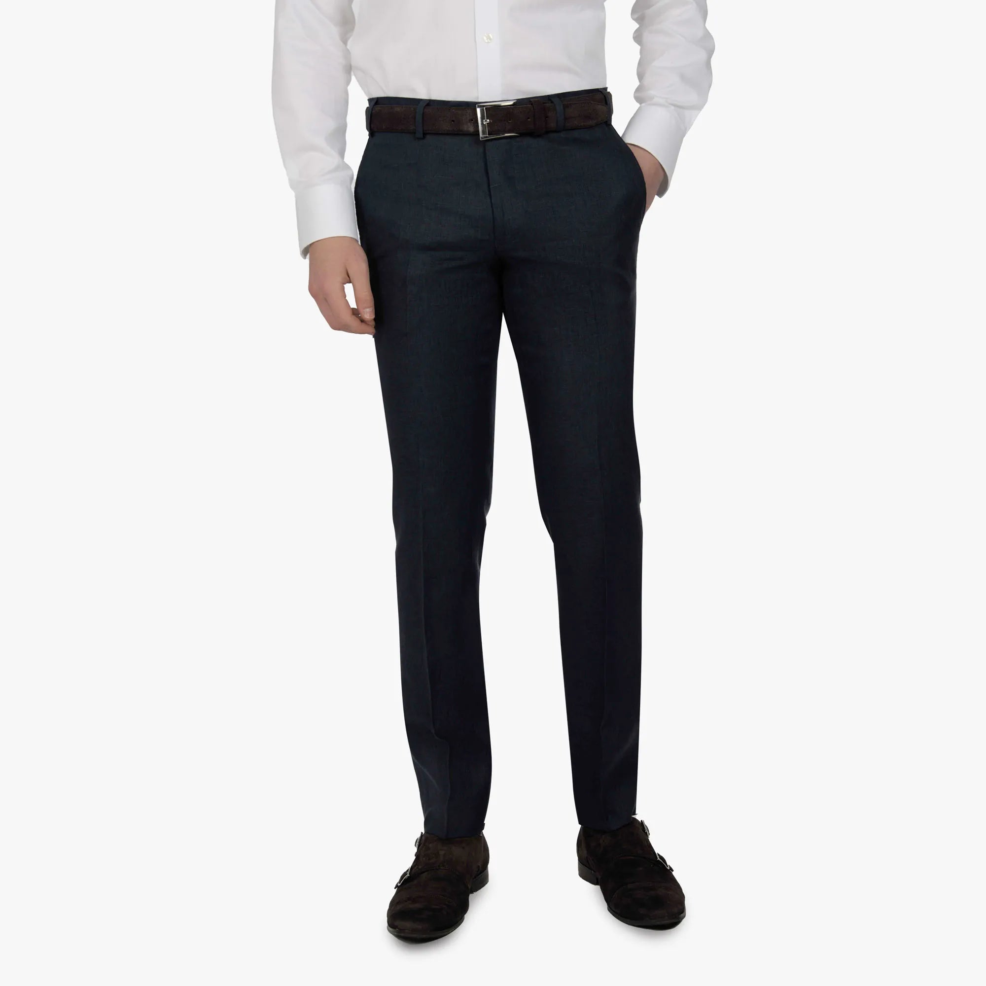 Hose Siena aus reinem Leinen in dunkelblau dkl. blau Bild 1