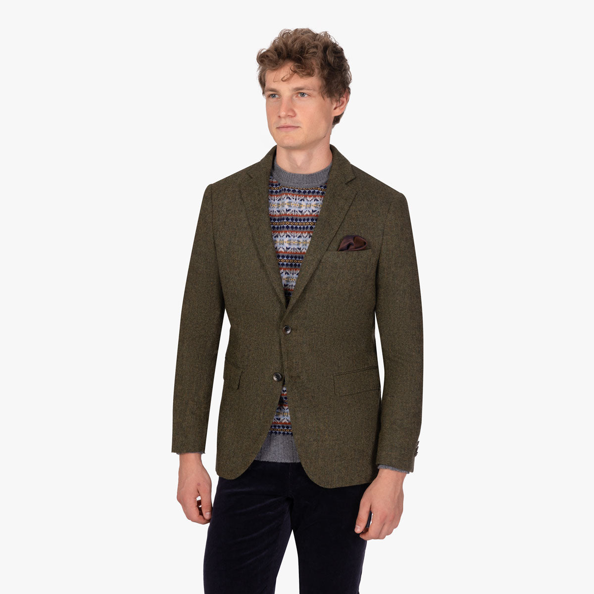 Sakko Genf aus Wollmischung in Grün grün Bild 1