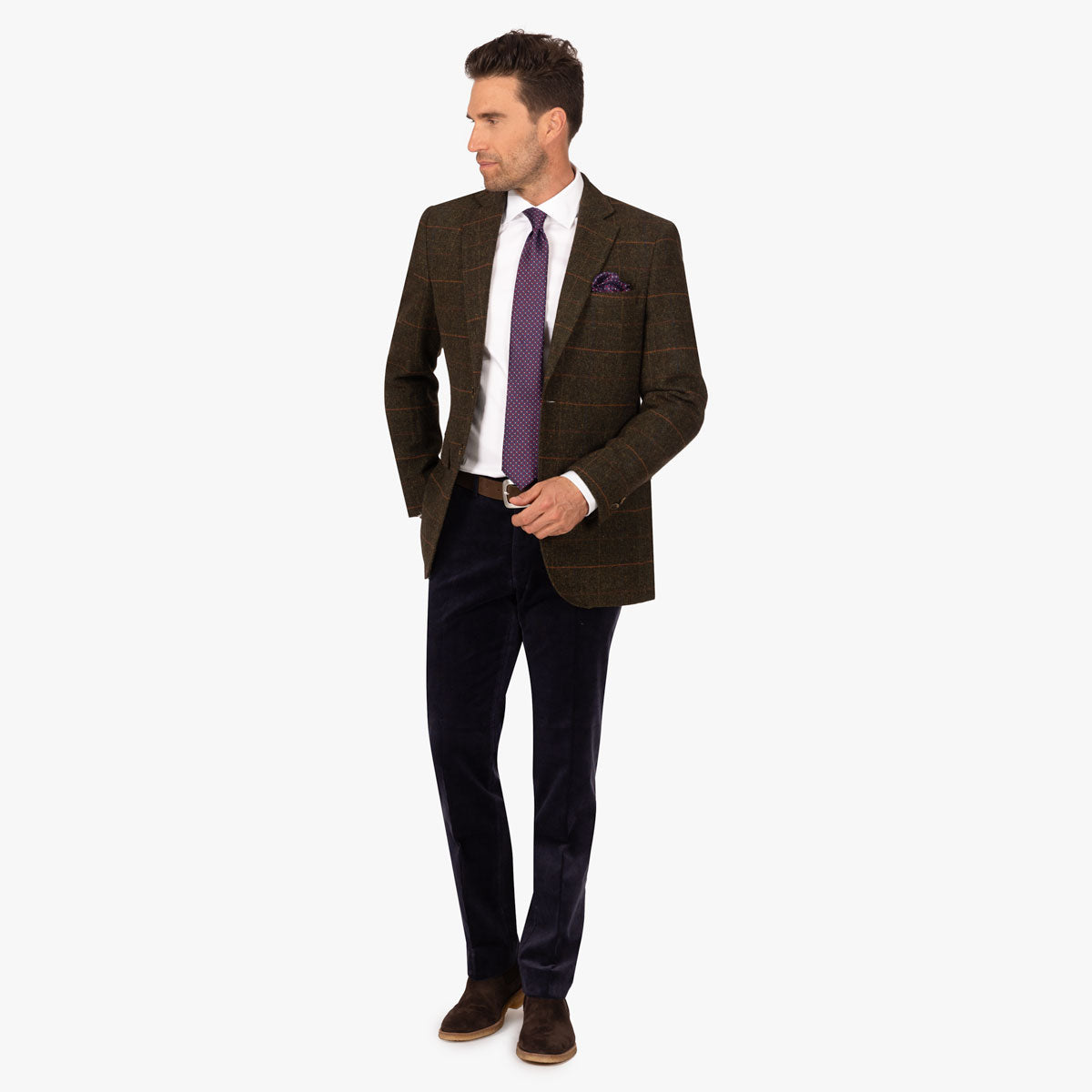 Sakko Prato mit dezentem Karo in Grün grün Bild 2