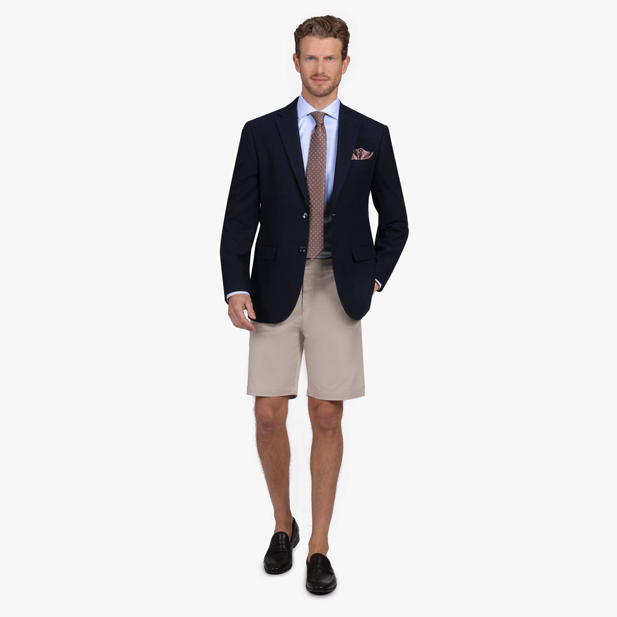 Sakko Prato mit Struktur in Dunkelblau dkl. blau Bild 8