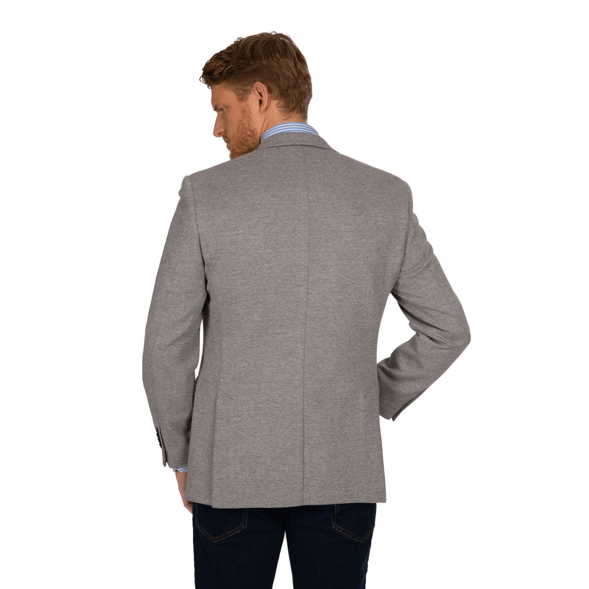 Sakko Prato aus Baumwolle, grau meliert grau Bild 2