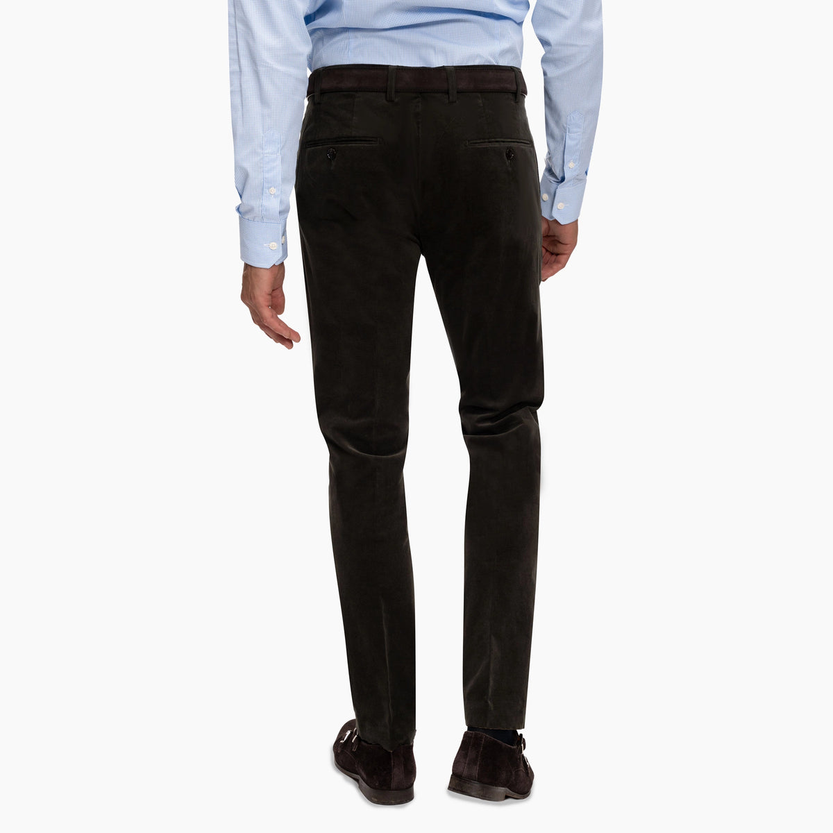 Baukastenhose Siena aus Feincord in Olivgrün dkl. grün Bild 2