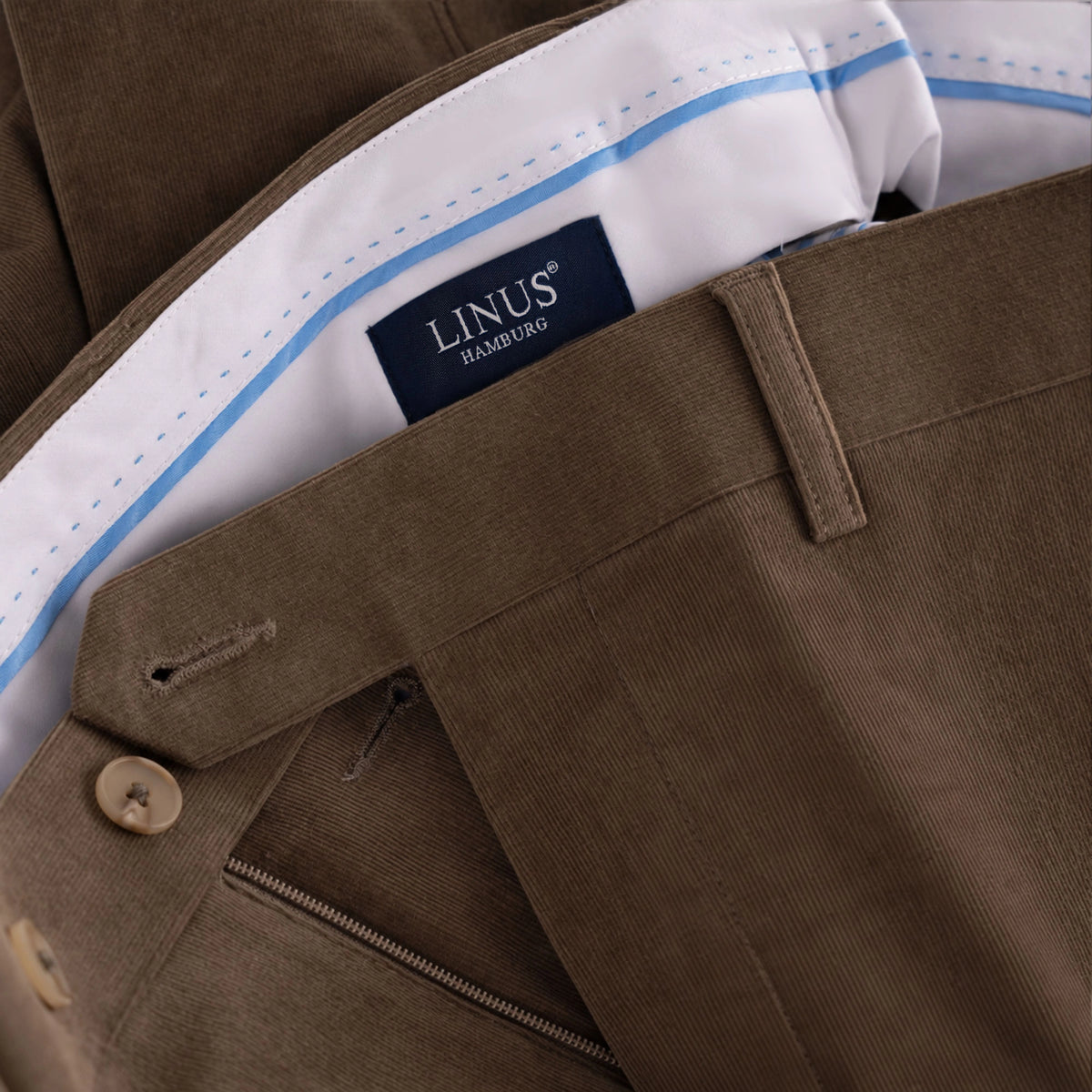 Baukastenhose Siena aus Feincord in Taupe taupe Bild 3