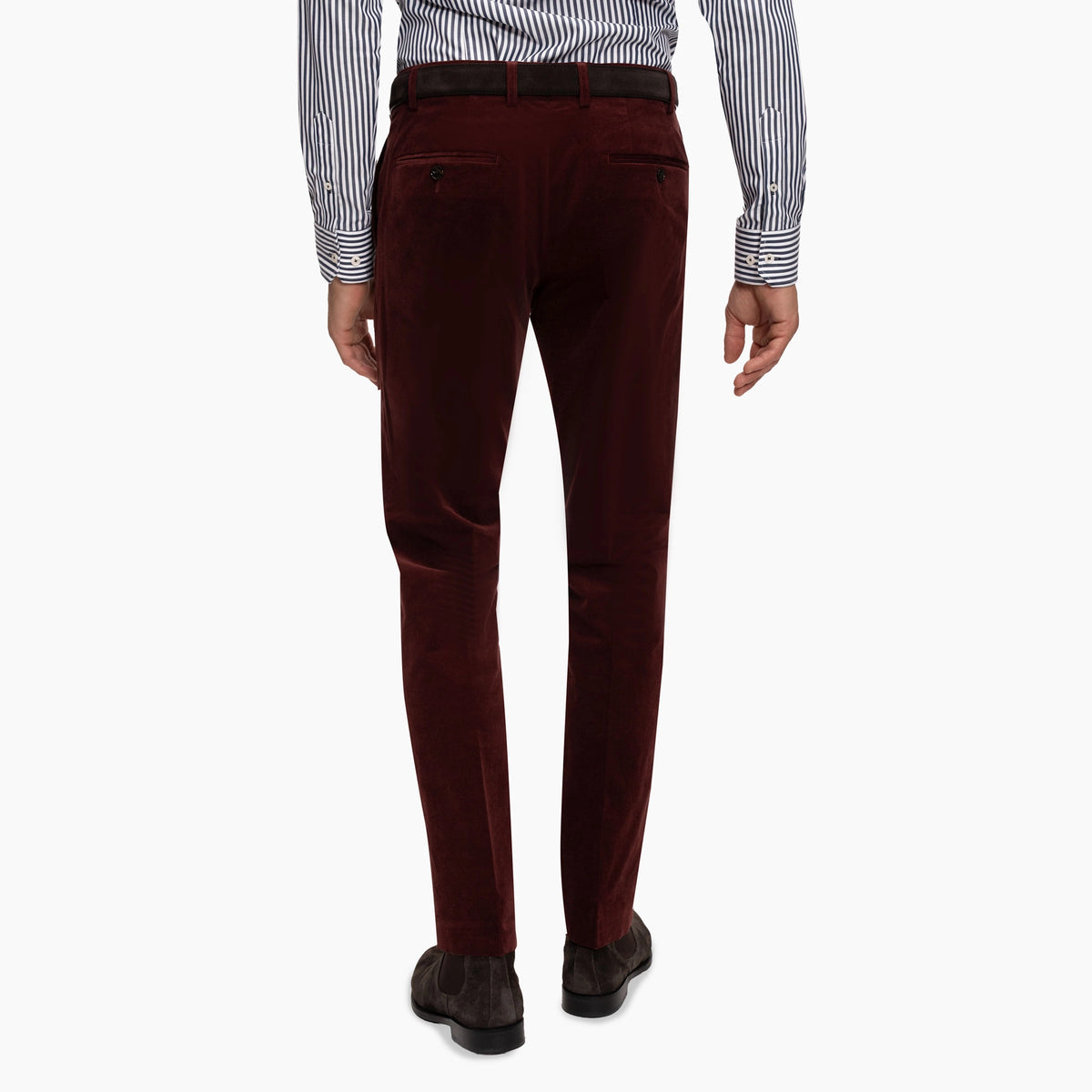 Baukastenhose Siena aus Feincord in Dunkelrot dkl. rot Bild 2