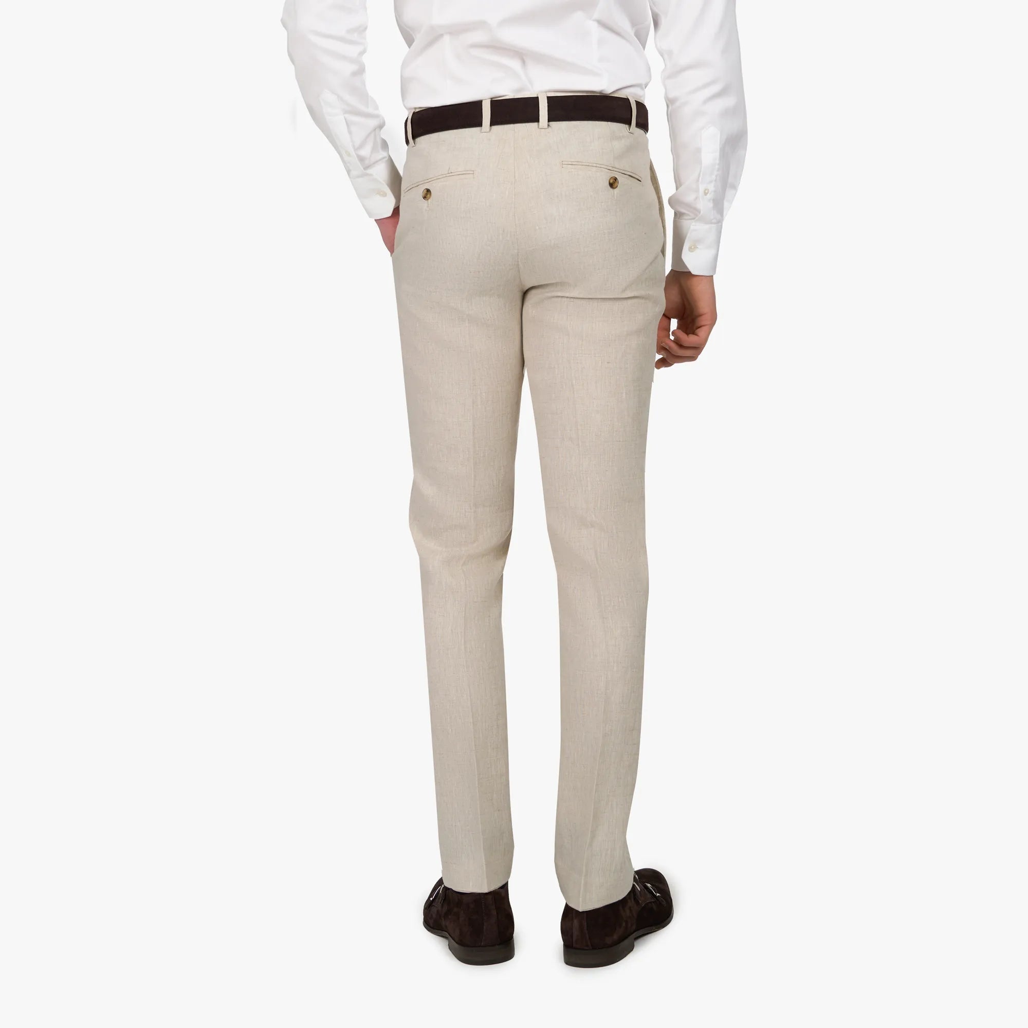 Baukastenhose Rome aus reinem Leinen in beige beige Bild 2