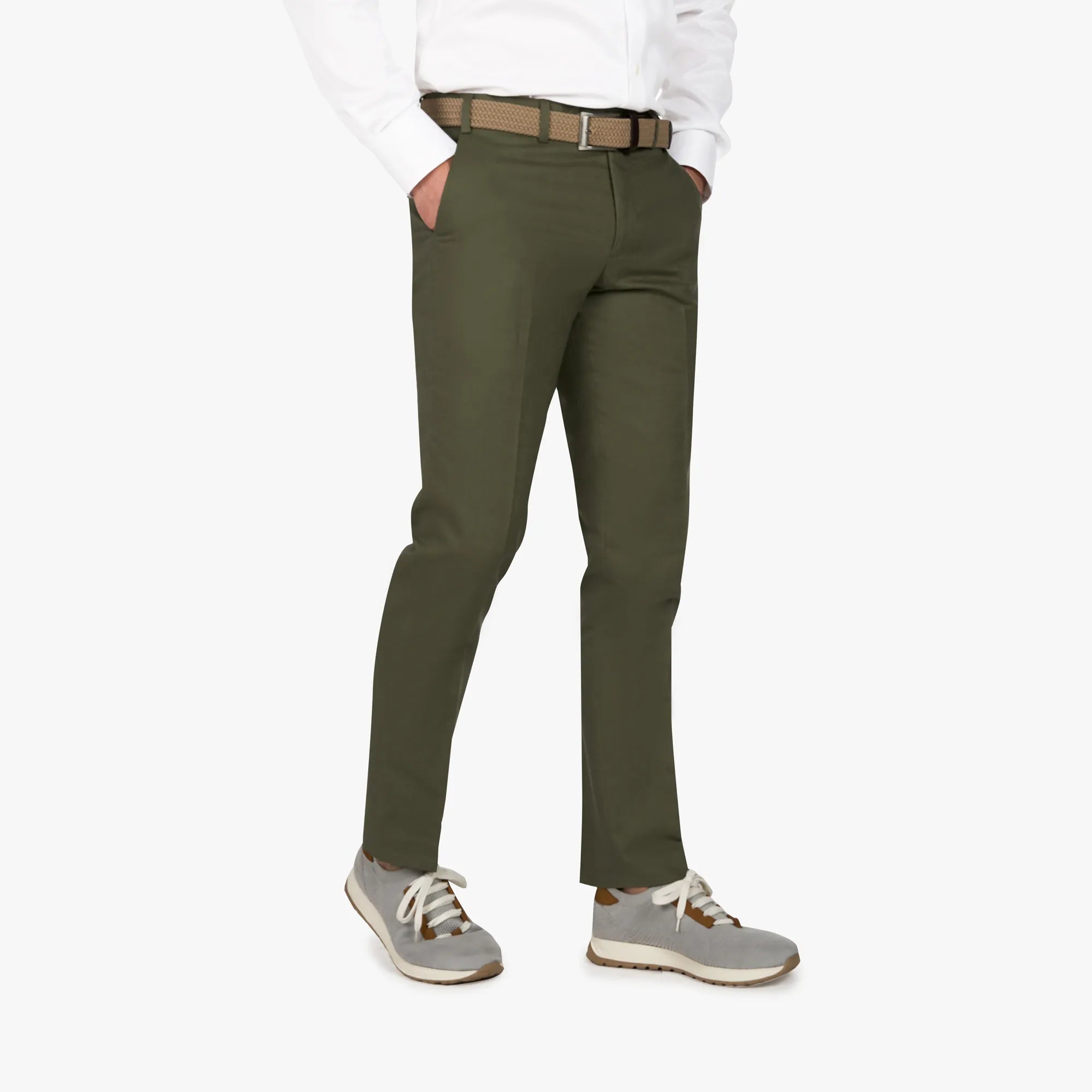 Hose Rome aus Leinen-Baumwoll-Mix in Grün grün Bild 1