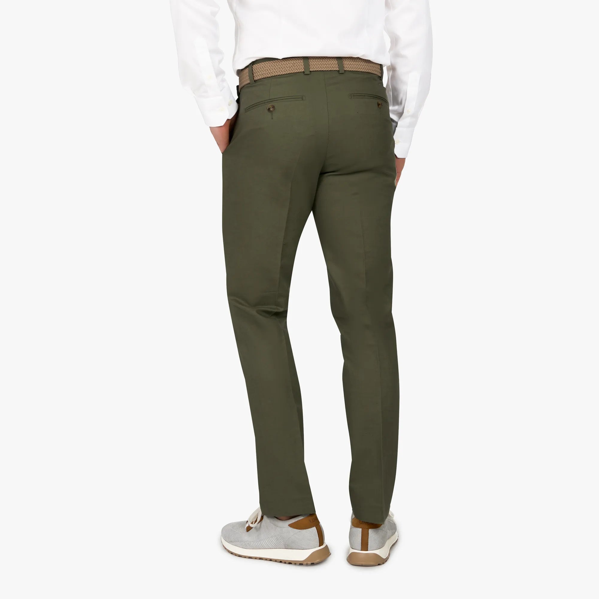 Hose Rome aus Leinen-Baumwoll-Mix in Grün grün Bild 2