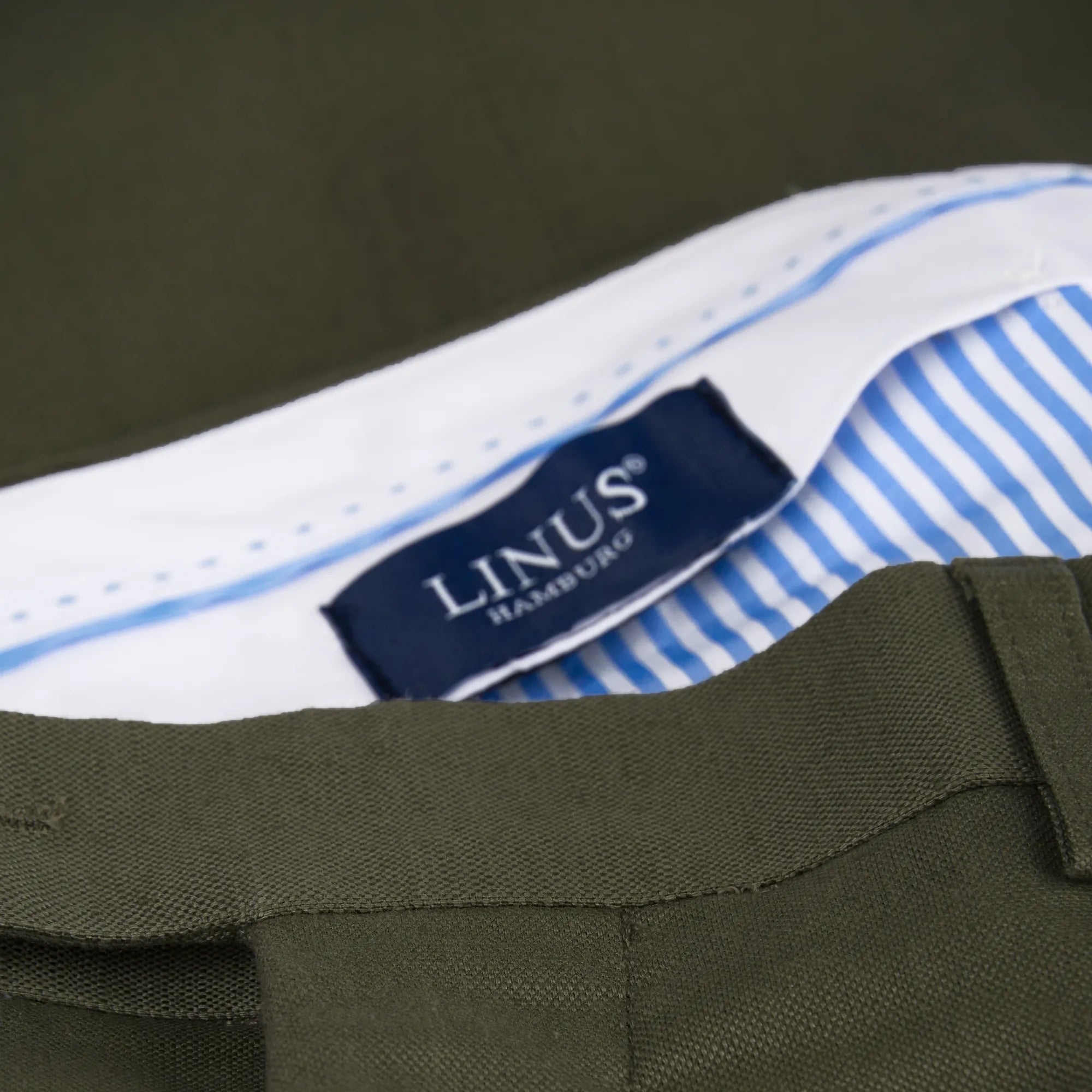 Hose Rome aus Leinen-Baumwoll-Mix in Grün grün Bild 3