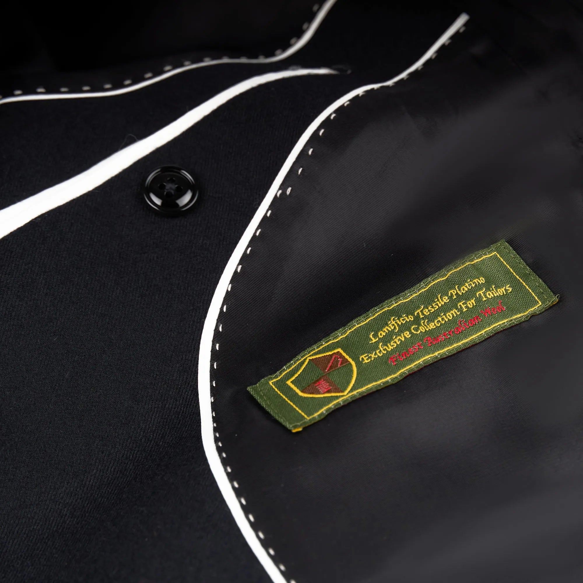 Baukastensakko Pesaro in Schwarz aus Super 100`s Schurwolle schwarz Bild 6