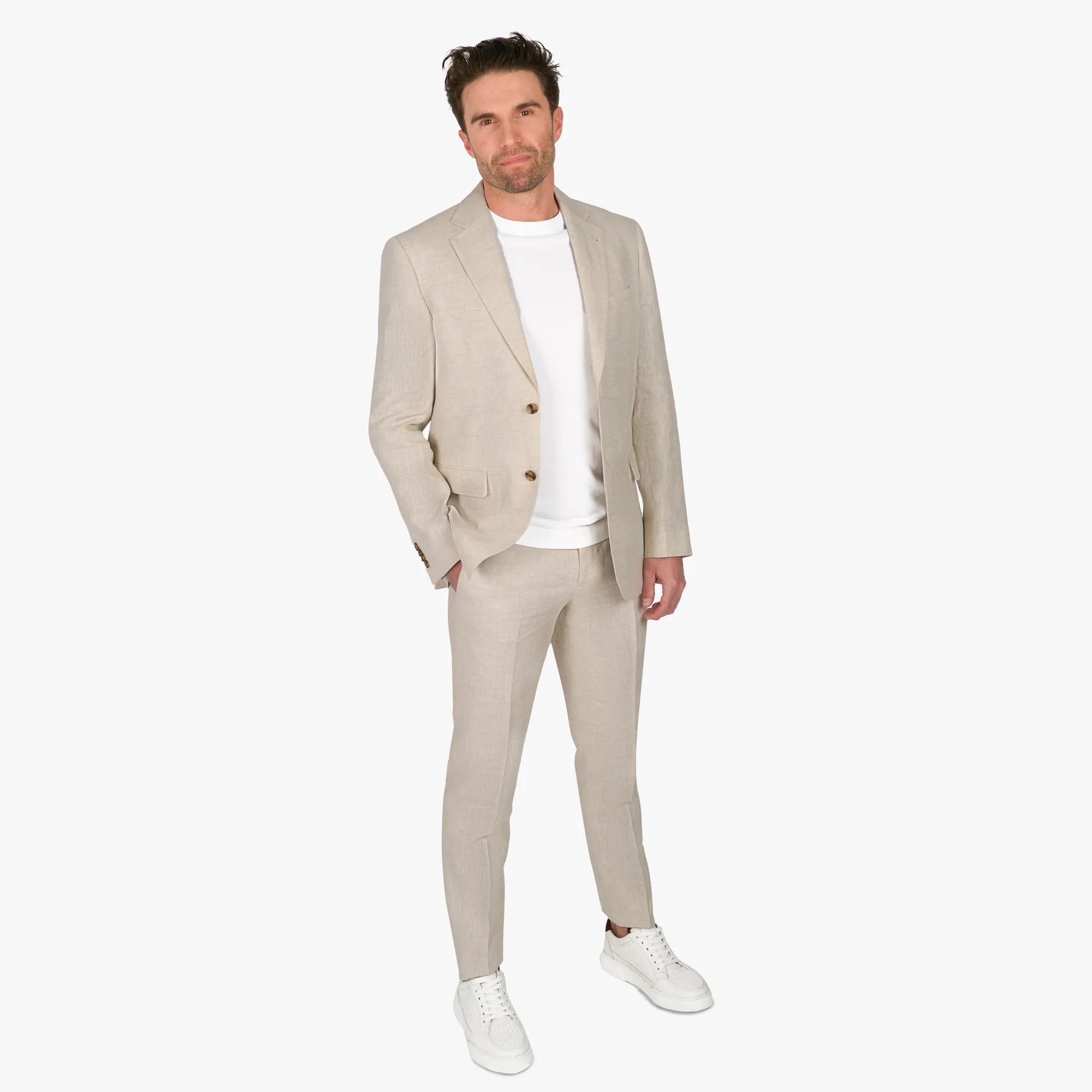 Baukastensakko Prato aus Leinen in Beige beige Bild 7