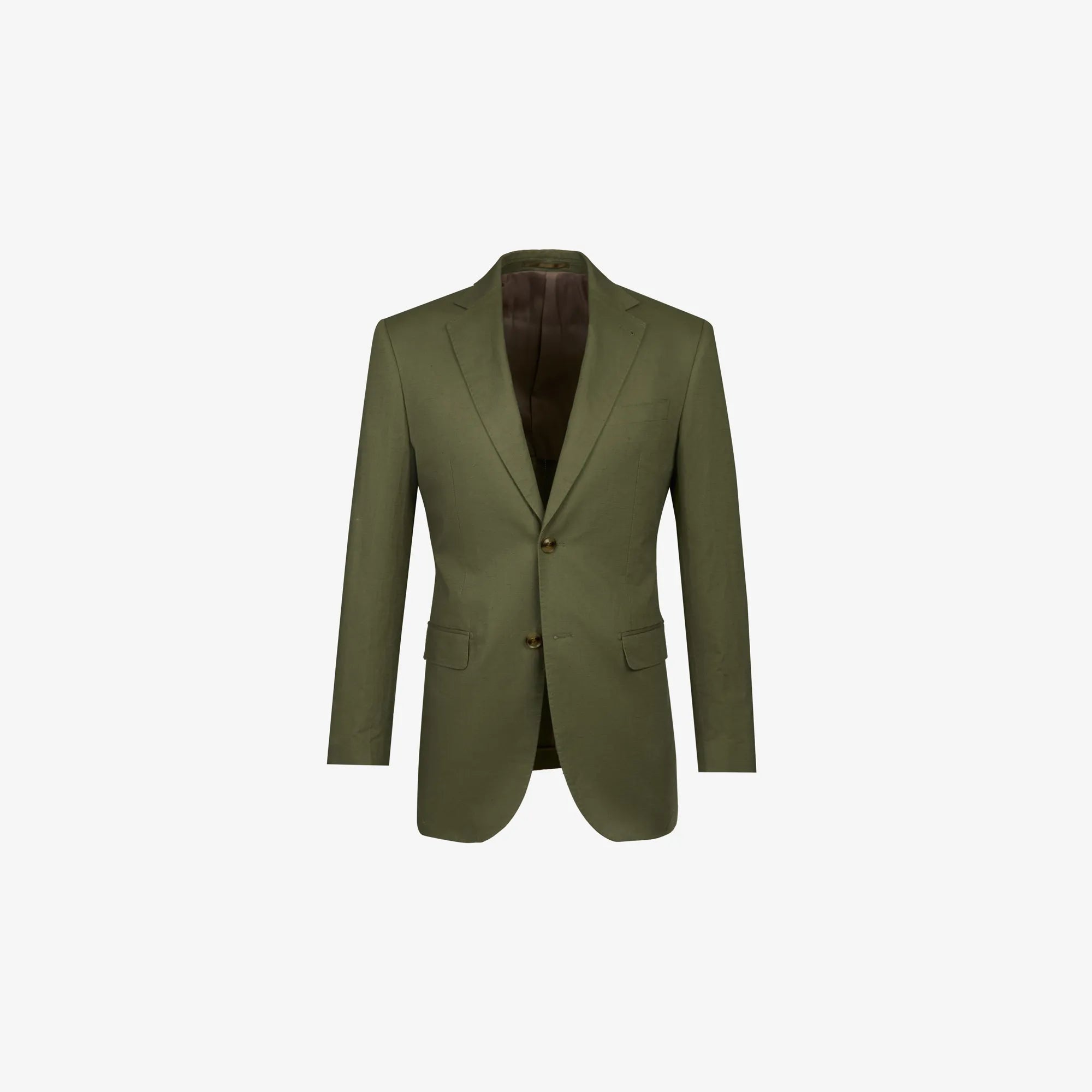 Sakko Prato aus Baumwolle und Leinen in Grün grün Bild 3