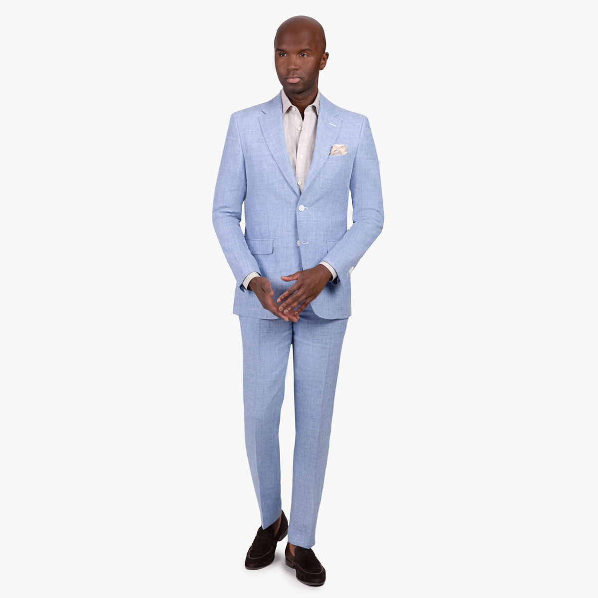 Baukastensakko Prato aus Leinen in hellblau hellblau Bild 6