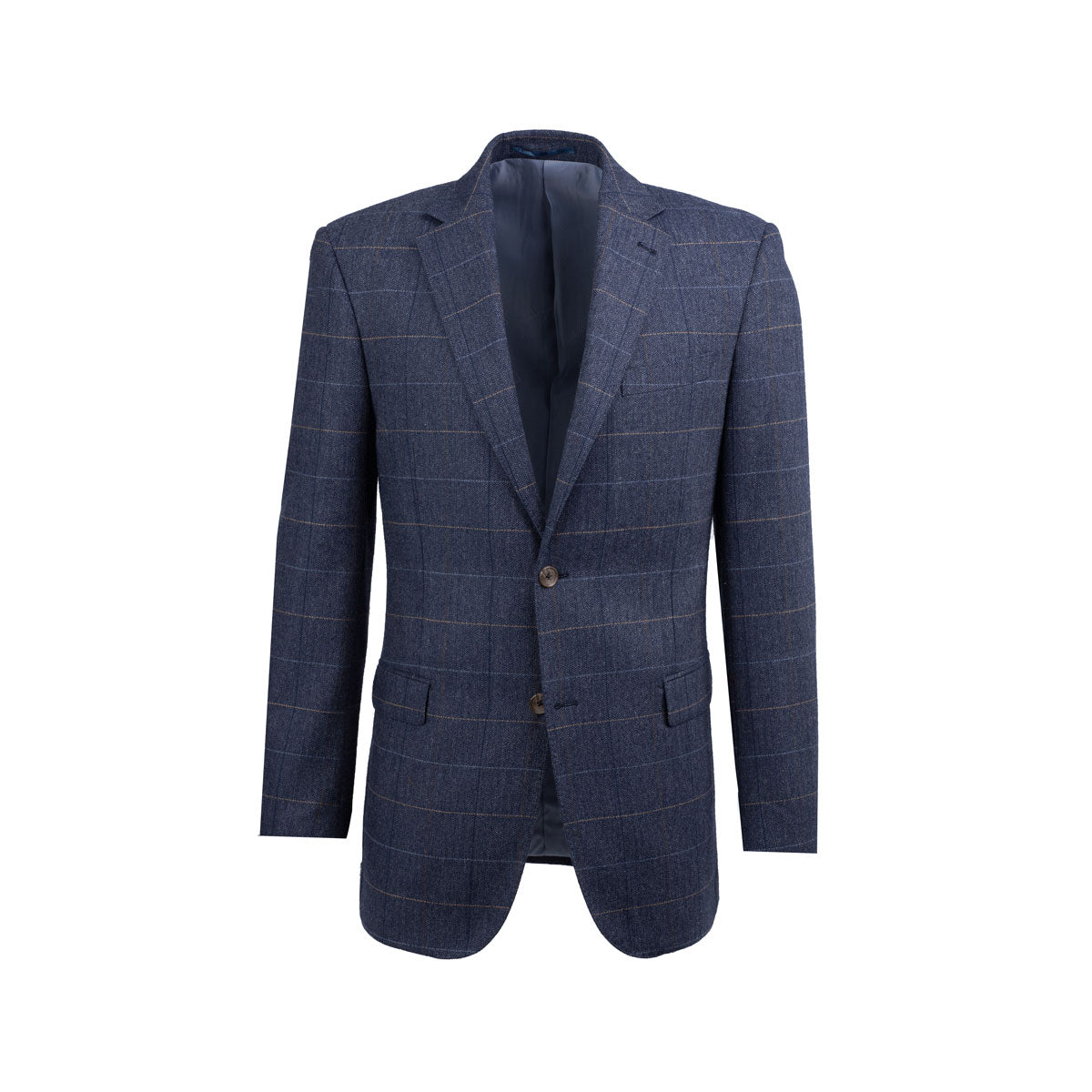 Sakko Prato mit Fischgrat und feinem Überkaro, blau blau/karo Bild 4