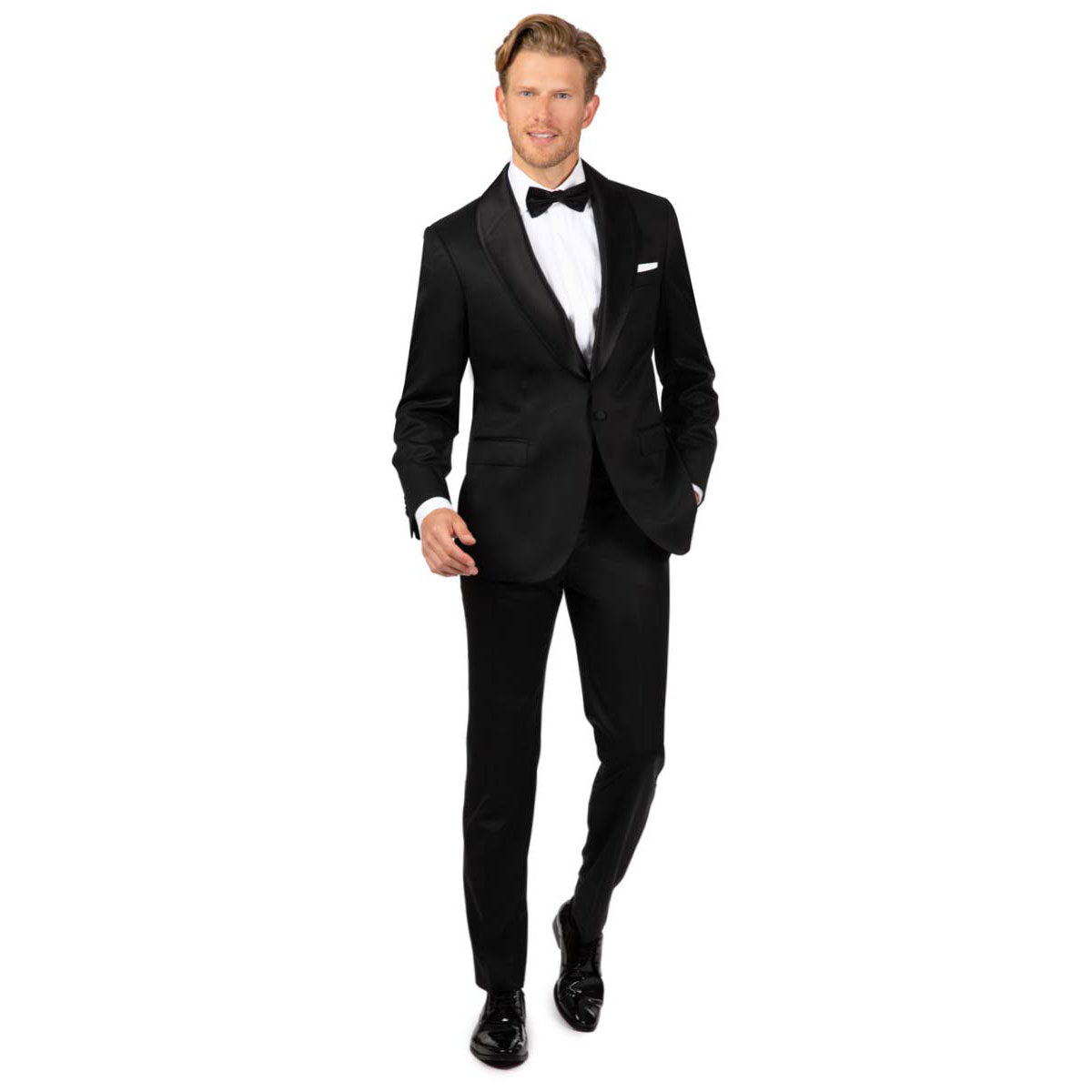 Smoking Sakko Asti/N mit Schalfasson in schwarz schwarz Bild 7