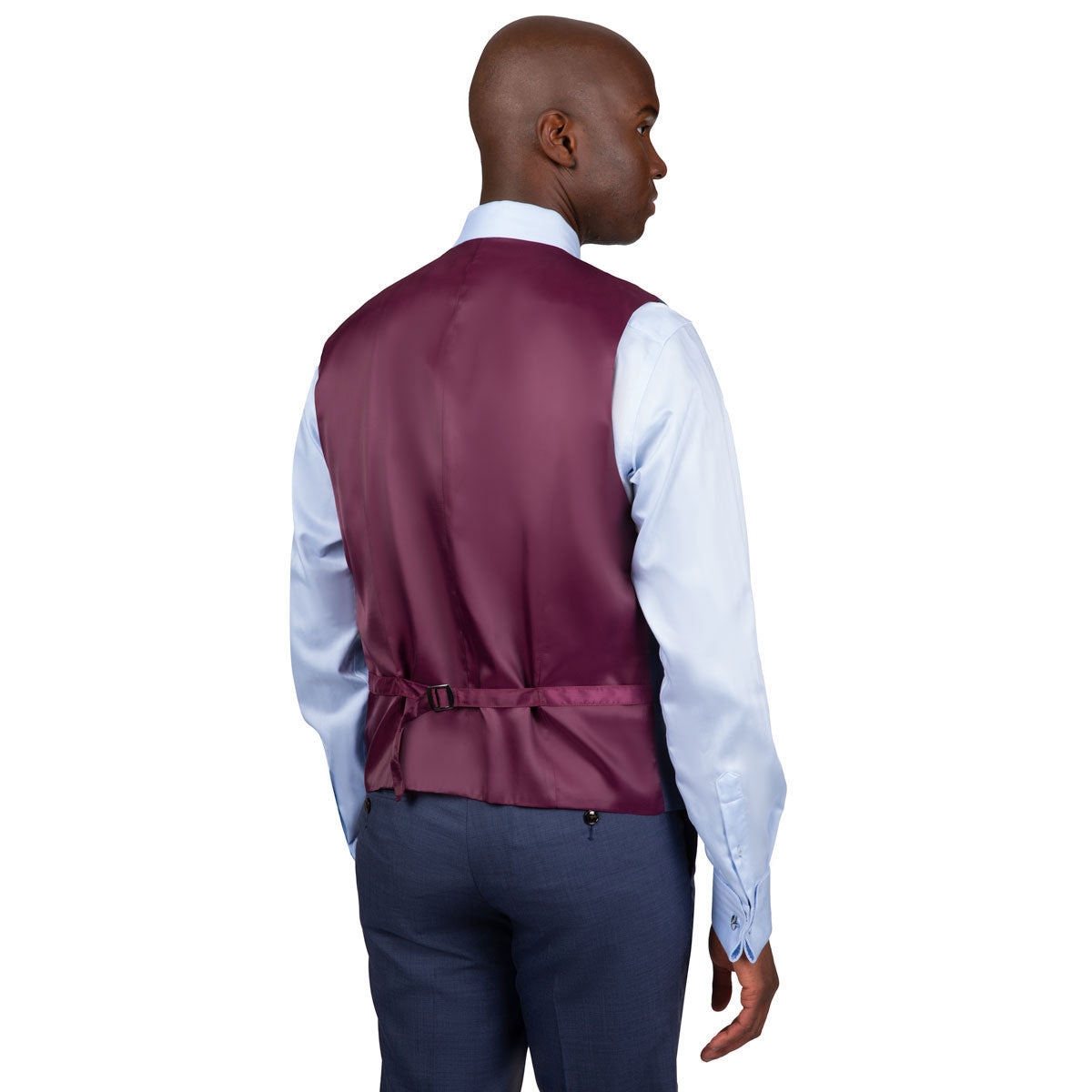 Slim Fit Baukastenweste in blau meliert blau/gemustert Bild 2