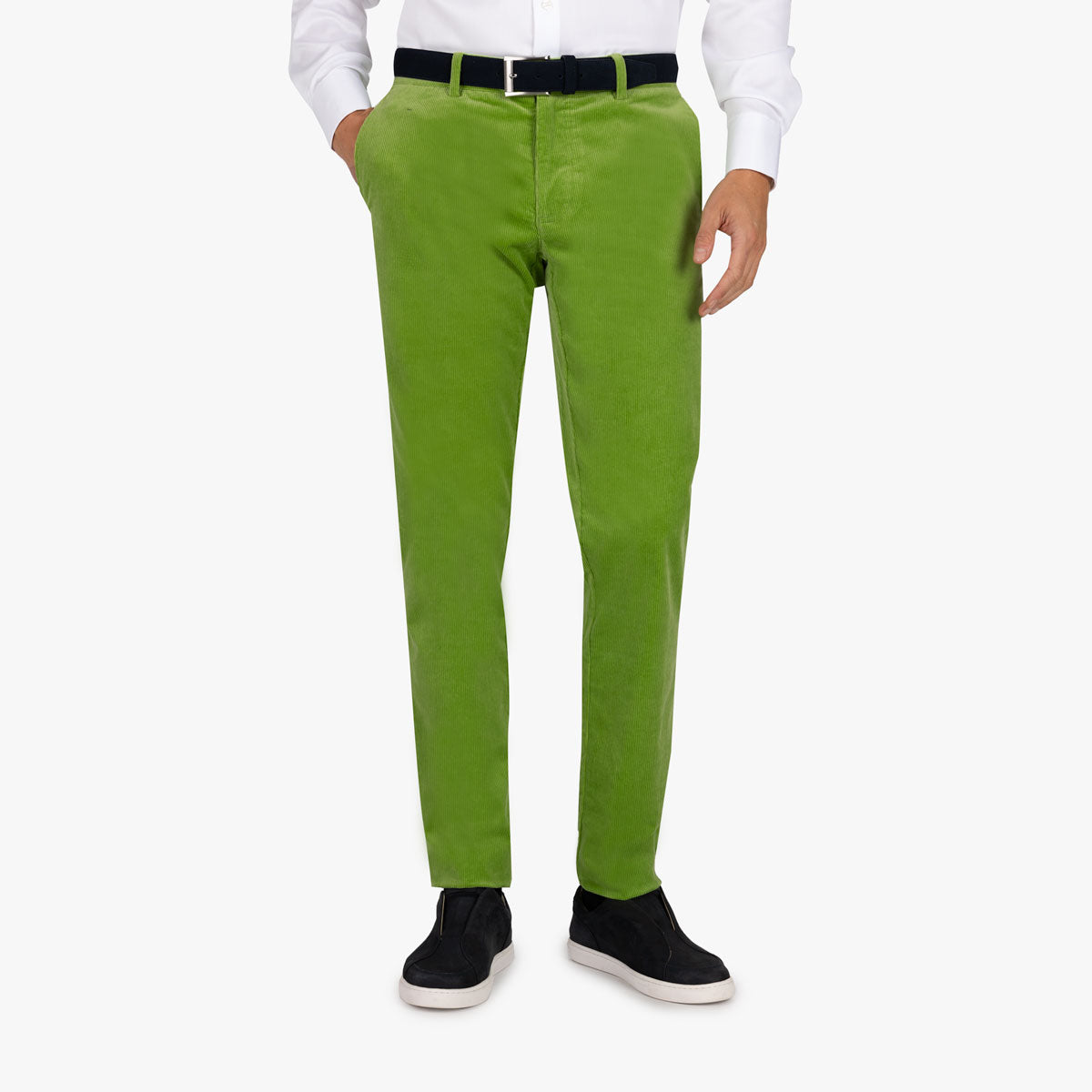 Chino aus Cord in grasgrün grün Bild 1