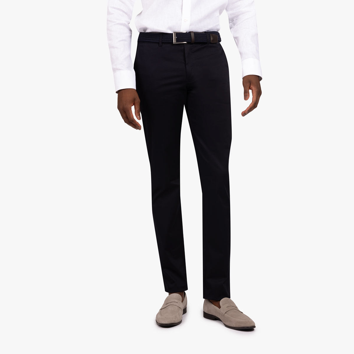 Chino aus Baumwolle und Elasthan in dunkelblau dkl. blau Bild 1