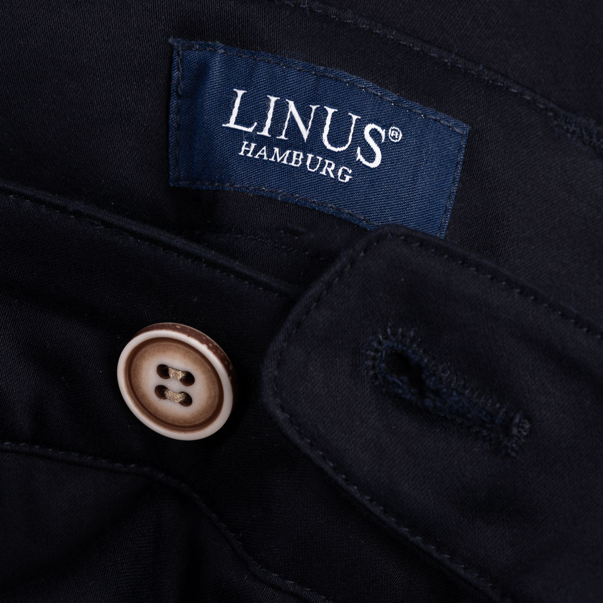 Chino aus Baumwolle und Elasthan in dunkelblau dkl. blau Bild 3