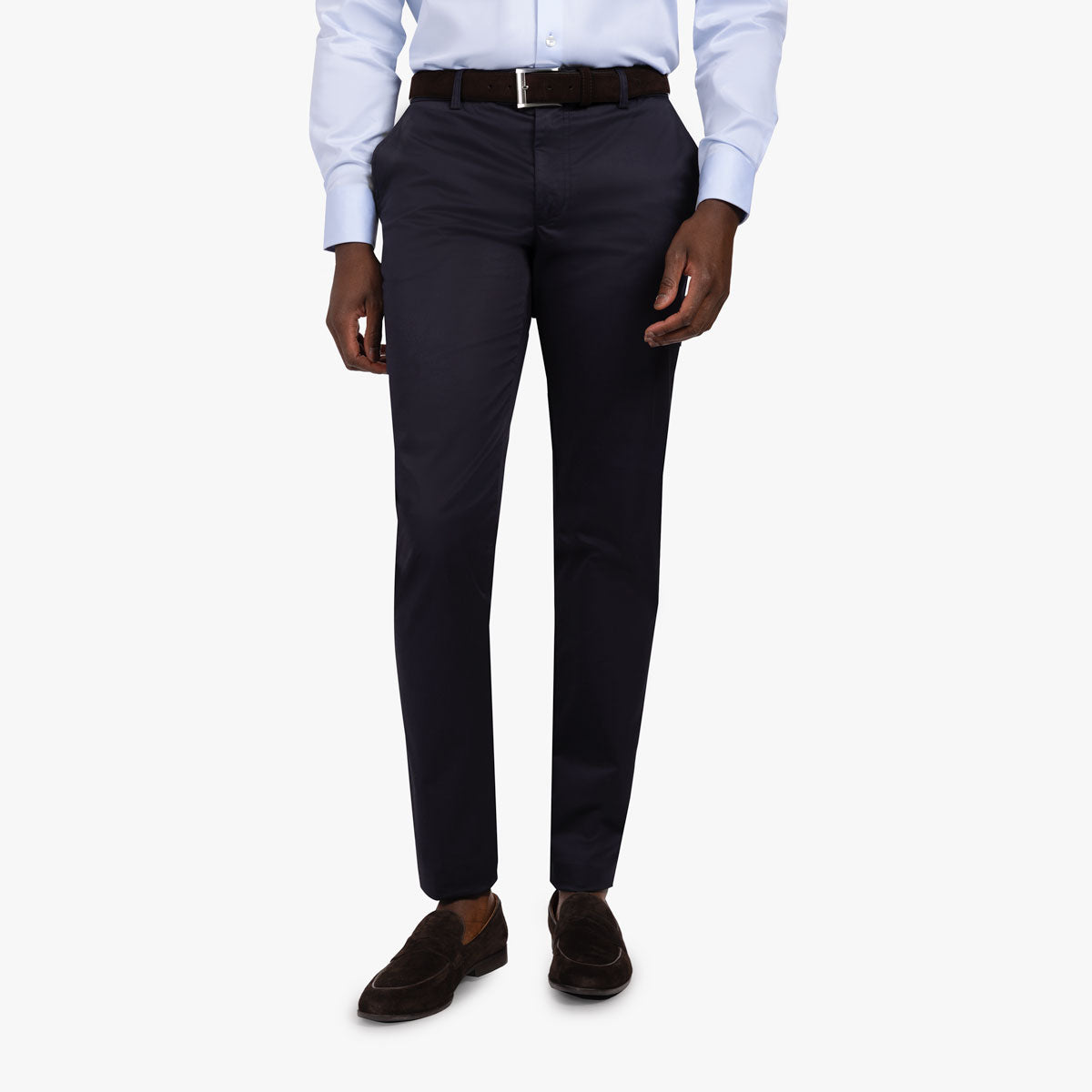 Chinohose aus Baumwolle & Elasthan in dunkelblau drk. blue Bild 1